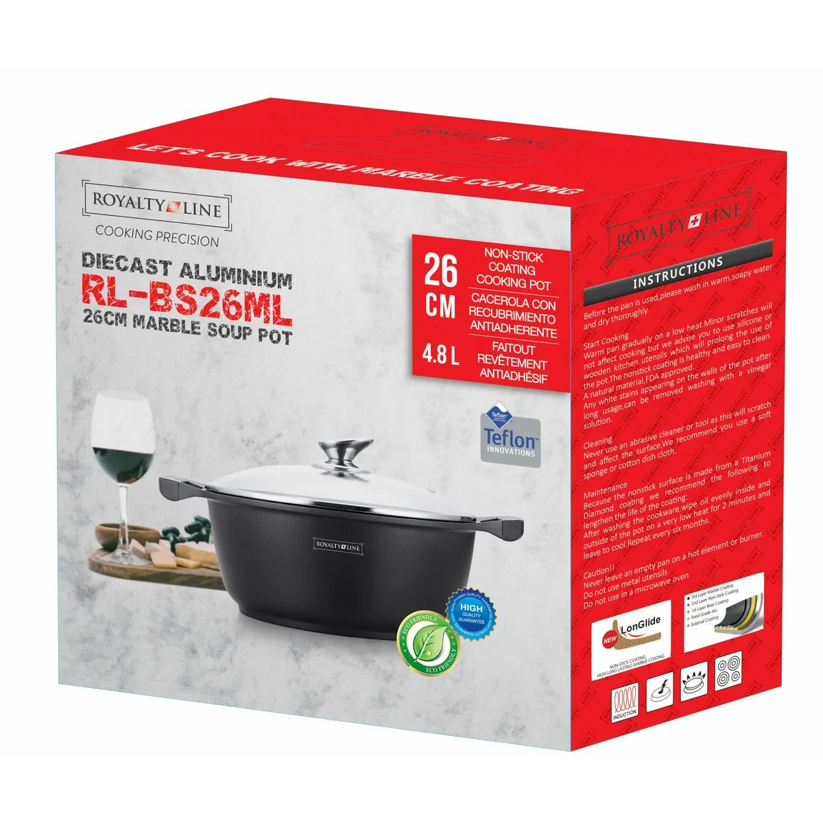 Casserole royalty line noir o 26 cm 26 x 26 x 9 cm d060021058. Chez Diaytar, nous croyons que le meilleur des produits généraux et électroniques doit être accessible à tous, sans compromis sur le style