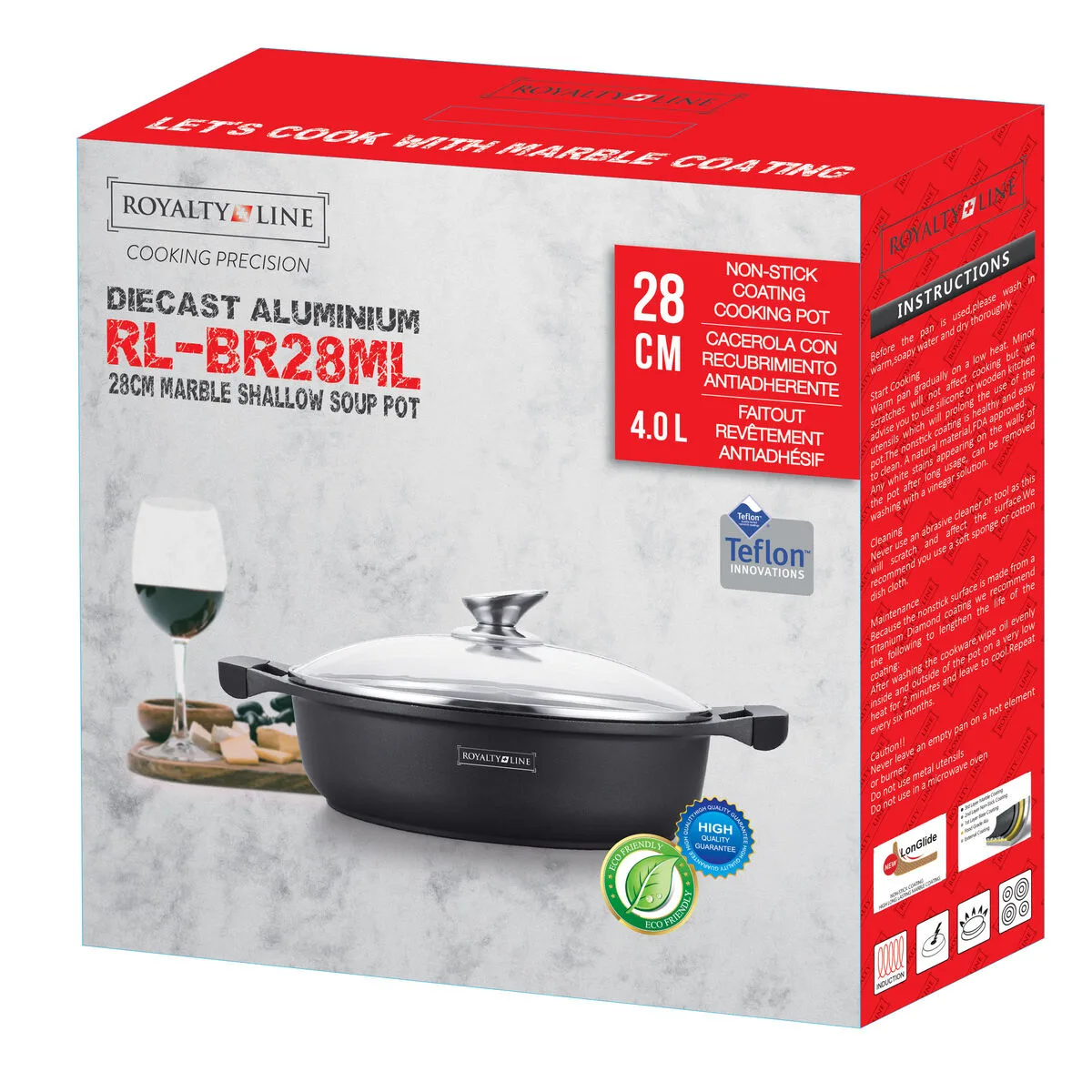Casserole royalty line noir o 28 cm 28 x 28 x 9 cm d060021150. Diaytar, c'est votre garantie contre la déception. Des produits testés et approuvés, pour un shopping en toute sérénité.