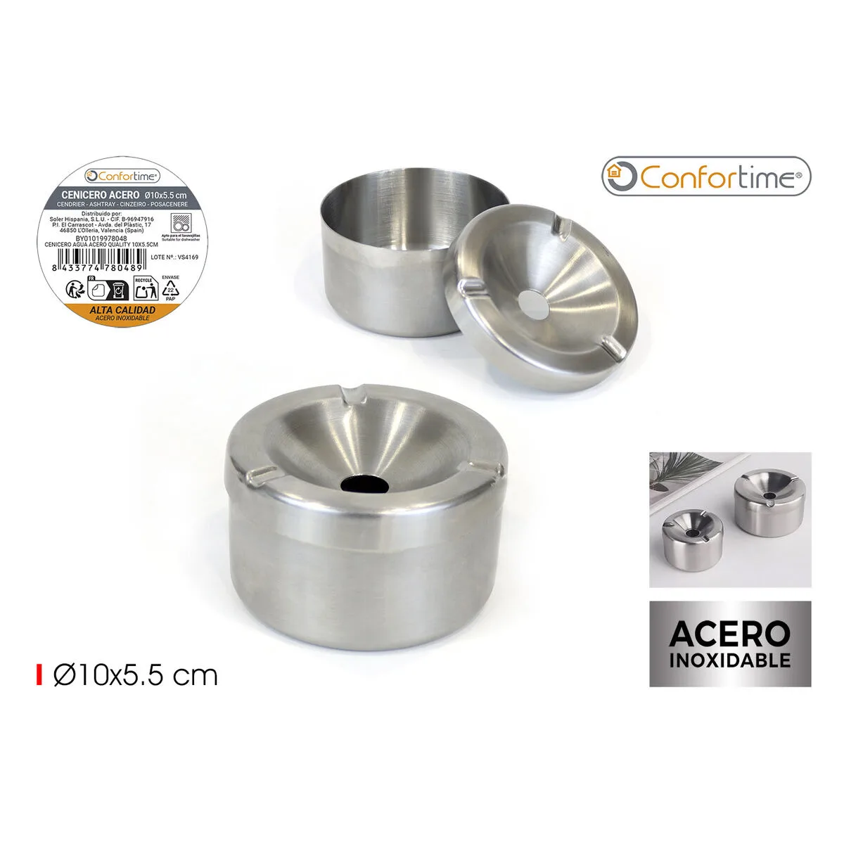 Cendrier confortime acier 10 x 5 5 cm 12 unites s223805475. Diaytar : Parce que vous méritez le meilleur, nous sélectionnons l'excellence.