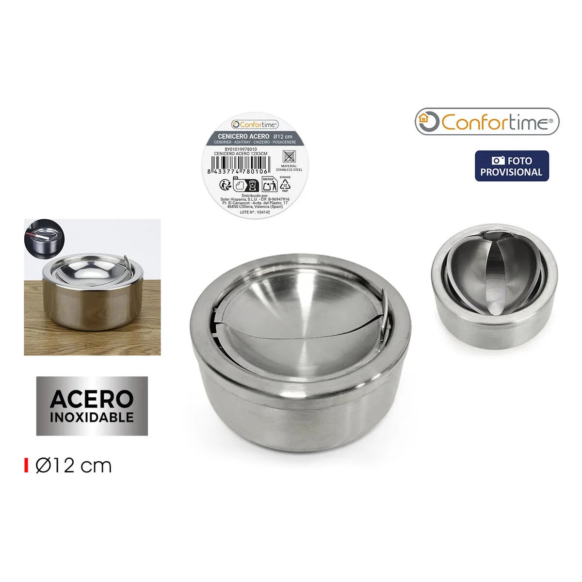 Cendrier confortime acier 12 x 5 cm 24 unites s223885550. La recette Diaytar : un tiers de design, un tiers d'innovation, un tiers de fonctionnalité. Le tout saupoudré de tendance.