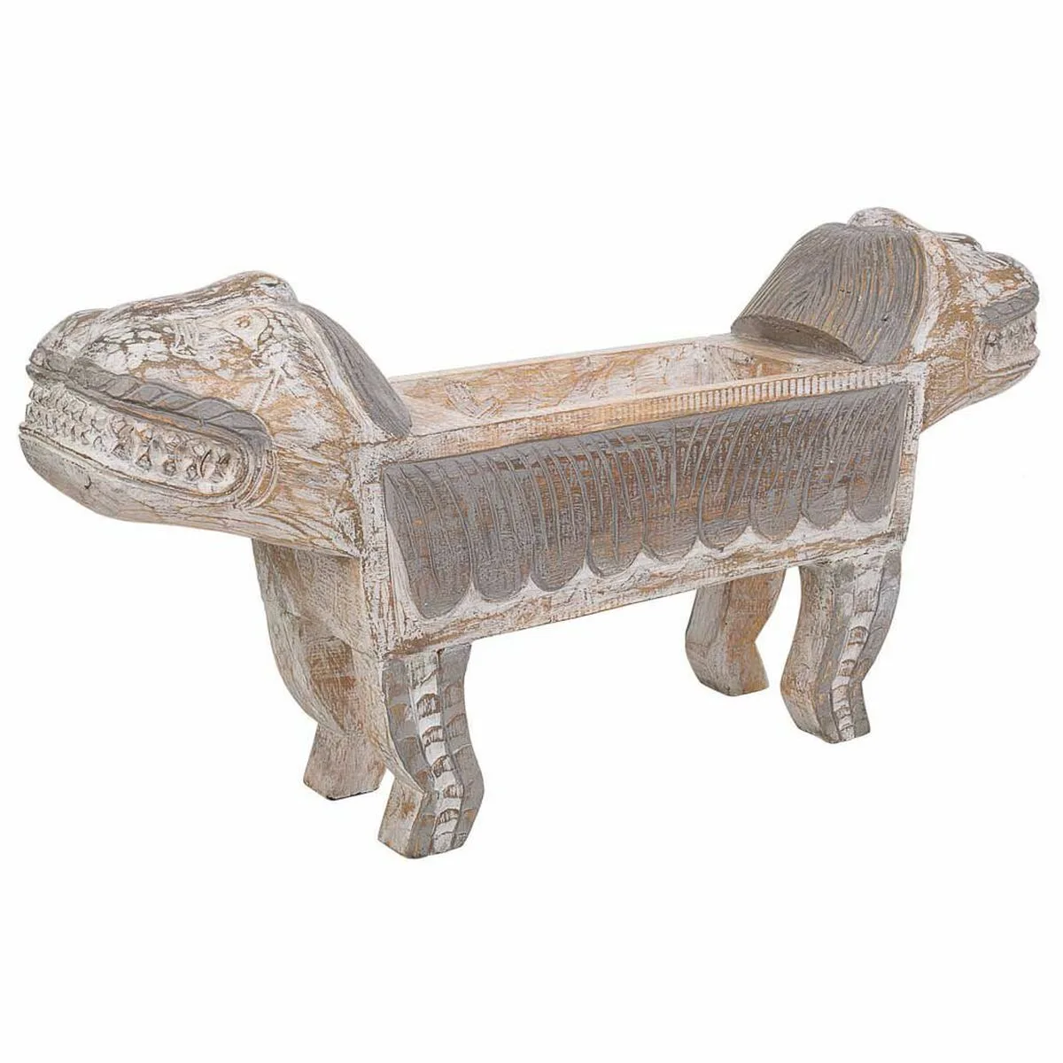 Centre de table alexandra house living blanc marron bois 40 x 17 x 80 cm lion d163054779. Diaytar, c'est la démonstration que le meilleur des produits est à portée de clic, sans compromis, sans attente.