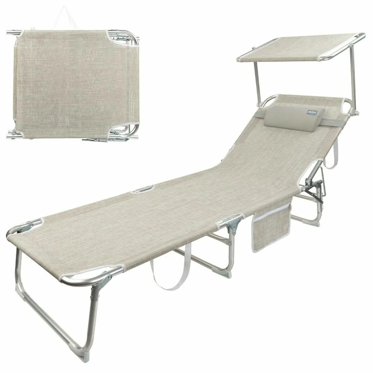 Chaise de plage aktive beige 188 x 58 x 30 cm pliable s243350765. Avec Diaytar, profitez d'une sélection généraliste qui a du caractère et qui reflète les aspirations de notre époque