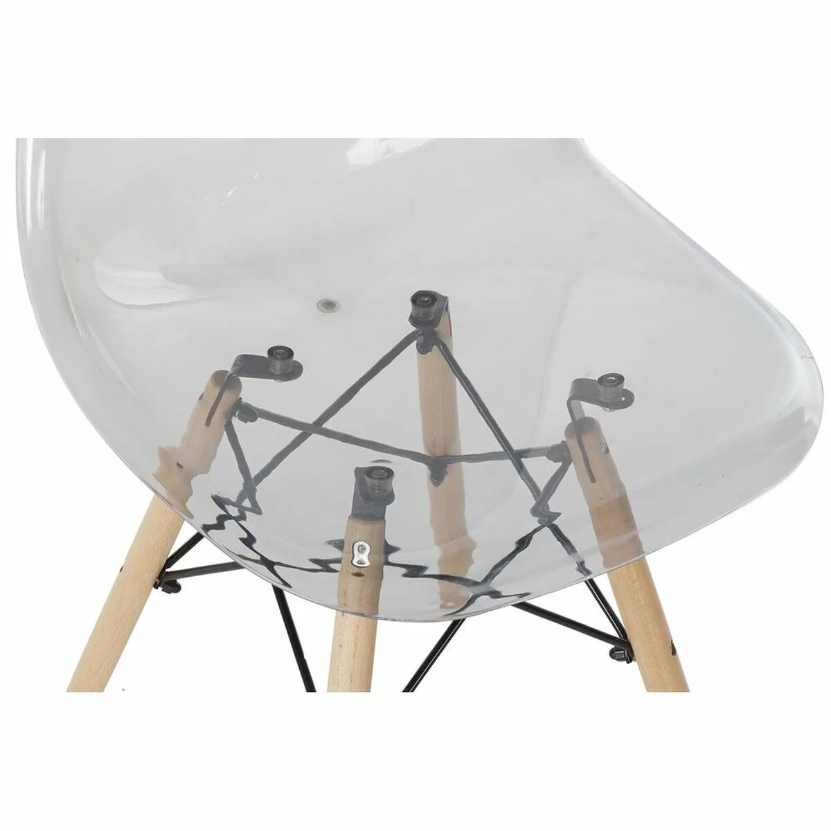 Chaise dkd home decor transparent naturel 50 x 46 x 83 5 cm s303361046. Osez l'originalité avec les créations mode exclusives de Diaytar.