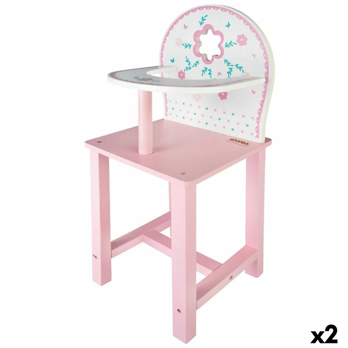 Chaise haute woomax 25 x 55 x 20 cm poupees blanc rose 2 unites s890022139. Plongez dans l'univers Diaytar, votre référence pour des produits du quotidien, high-tech et déco, tous porteurs de tendances