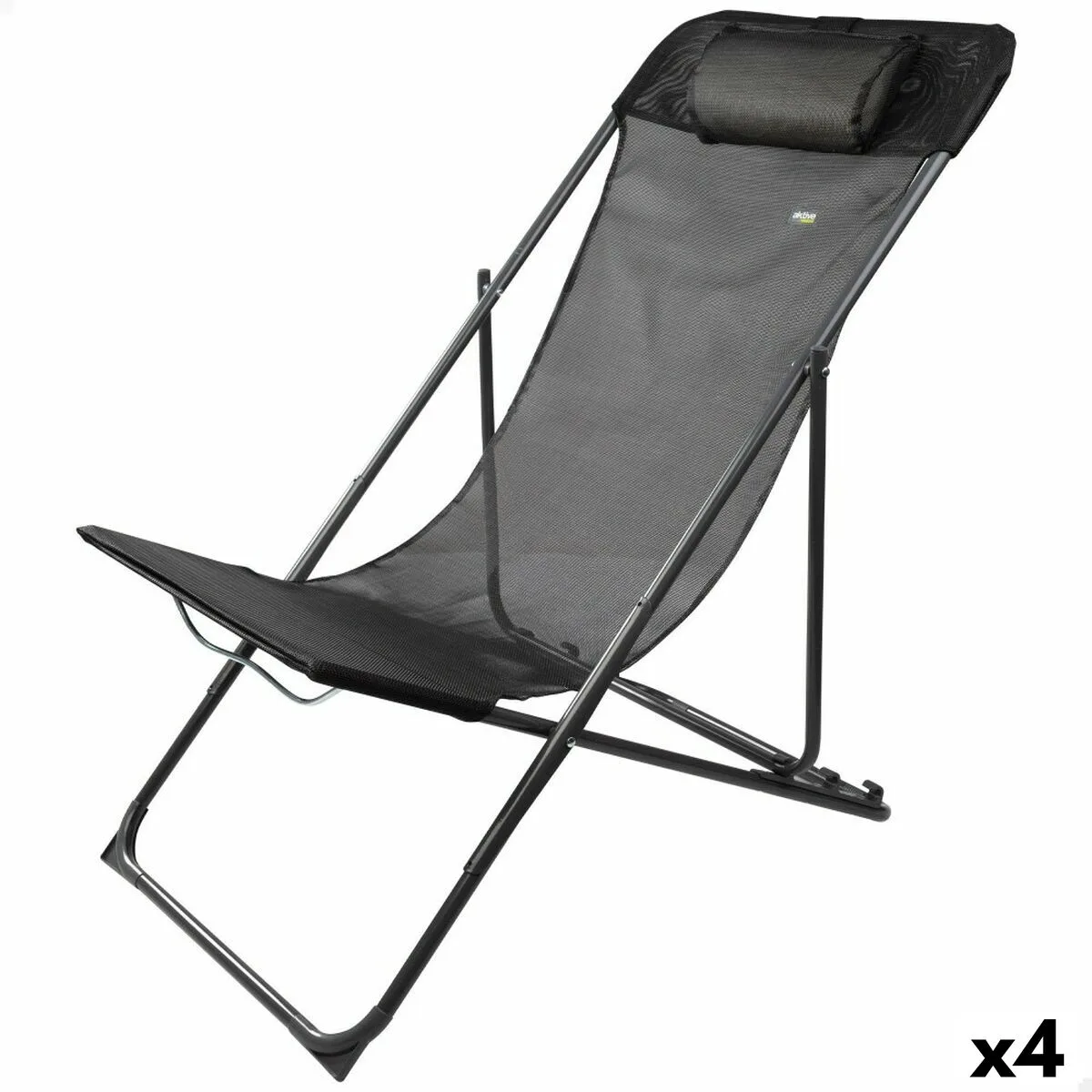 Chaise longue inclinable aktive noir 53 x 87 x 78 cm 4 unites s890243623. Diaytar cultive l'art du bien-être à travers ses produits soigneusement choisis.