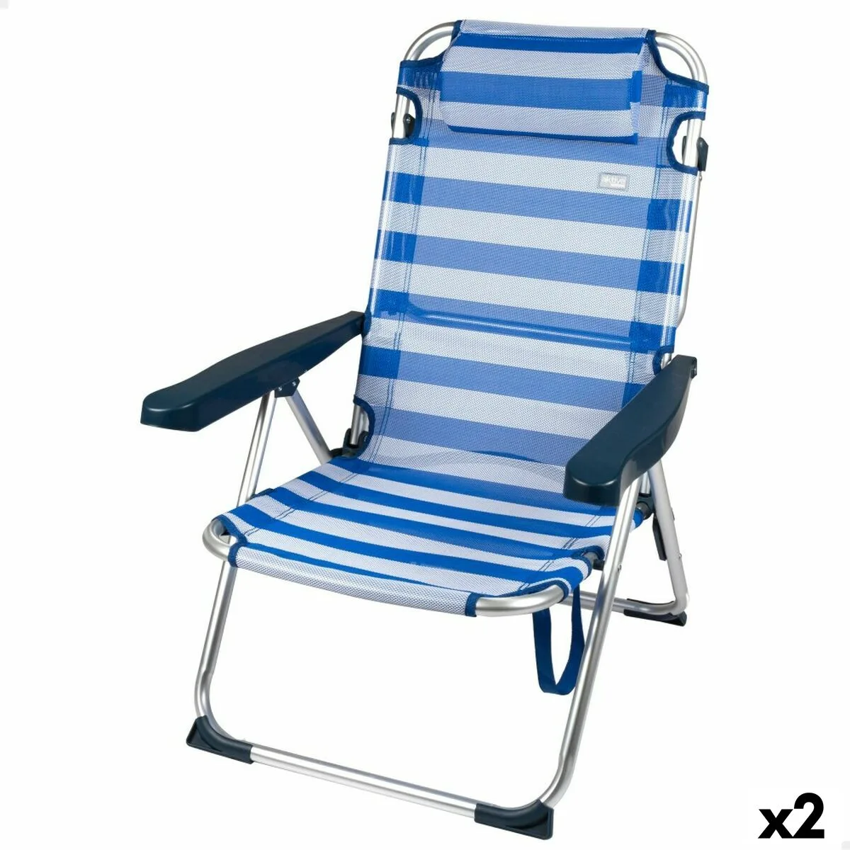 Chaise pliante aktive a rayures 48 x 90 x 60 cm 2 unites s890112897. Votre vie, simplifiée et stylisée par Diaytar et sa collection de produits essentiels et innovants
