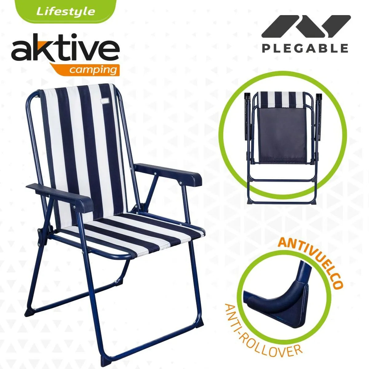 Chaise pliante aktive a rayures blanc blue marine 43 x 85 x 47 cm 4 unites s890131485 Chaise pliante aktive a rayures blanc blue marine 43 x 85 x 47 cm 4 unites s890131485. Notre ambition chez Diaytar : être la source la plus fiable pour vos achats de produits généraux et high-tech tendance
