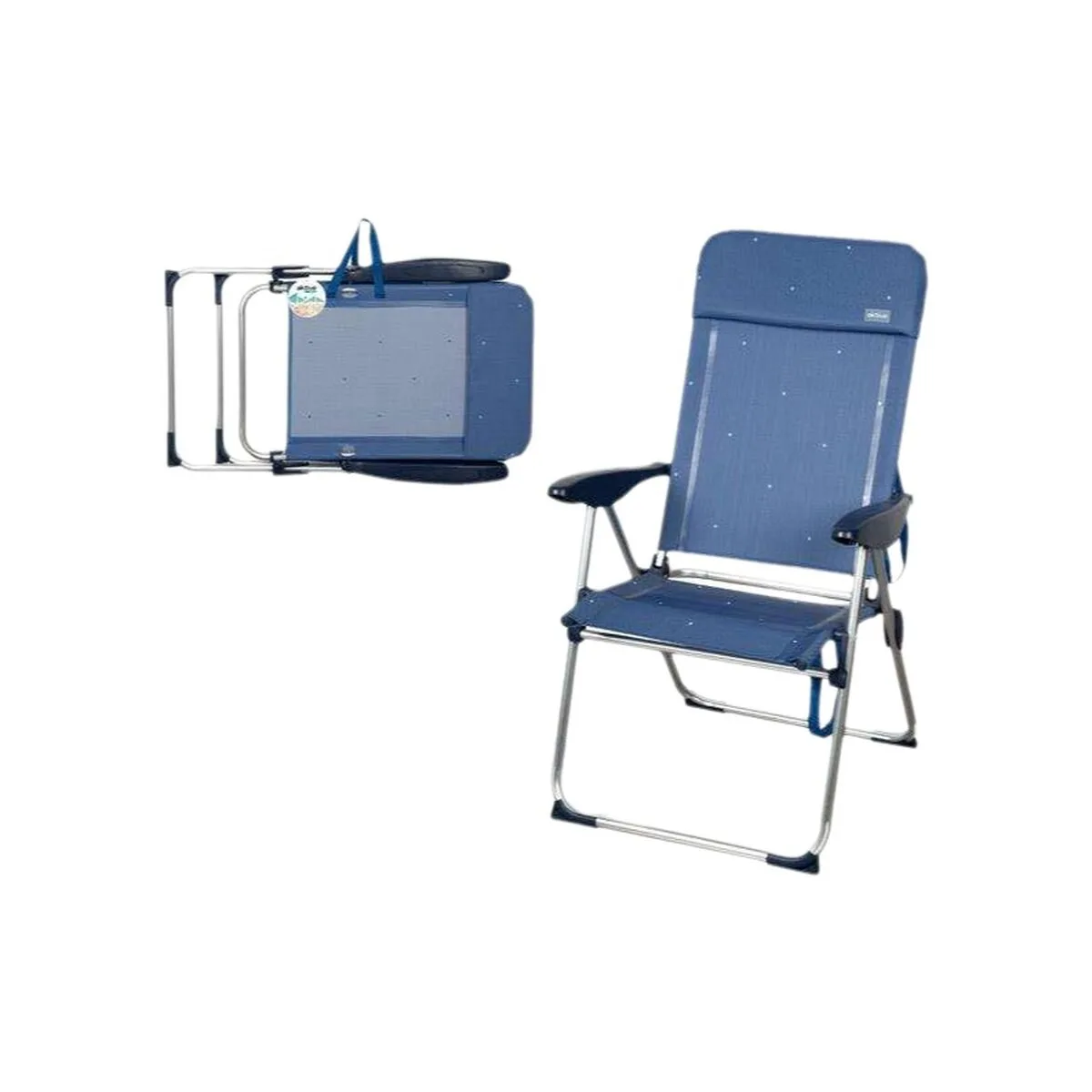 Chaise pliante aktive bleu 65 x 60 x 43 cm s245537013. Bienvenue dans l'ère du shopping conscient. Diaytar privilégie des produits avec une éthique et un impact positif.