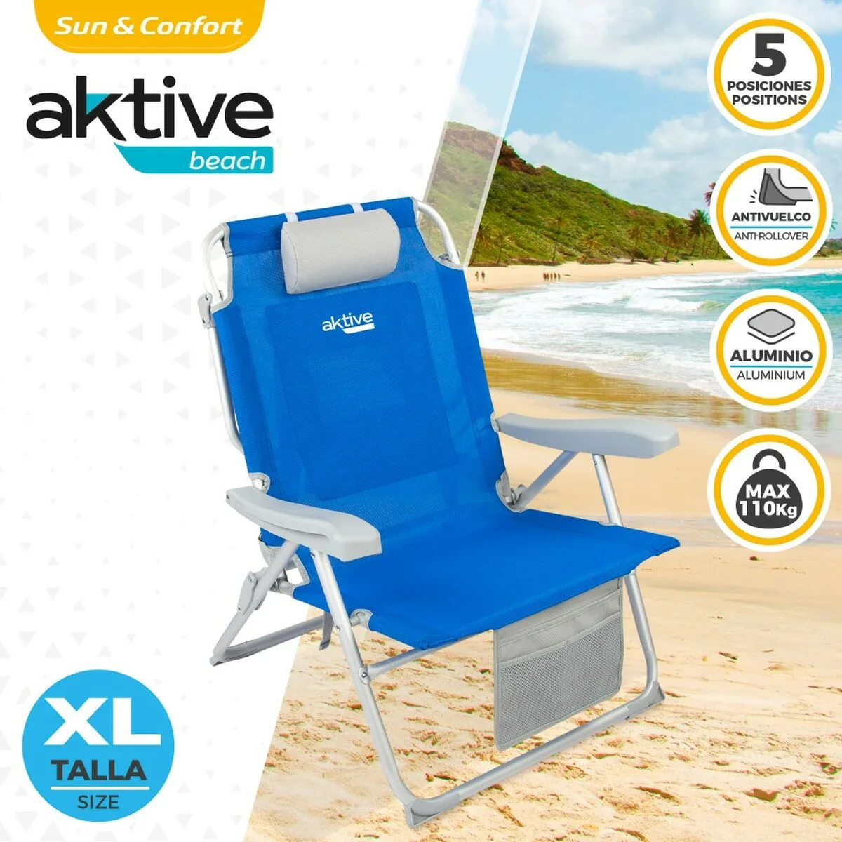 Chaise pliante aktive xxl bleu gris reconditionne c v070717680. Notre ambition pour Diaytar : devenir le réflexe numéro 1 lorsque vous pensez 'produit génial'.