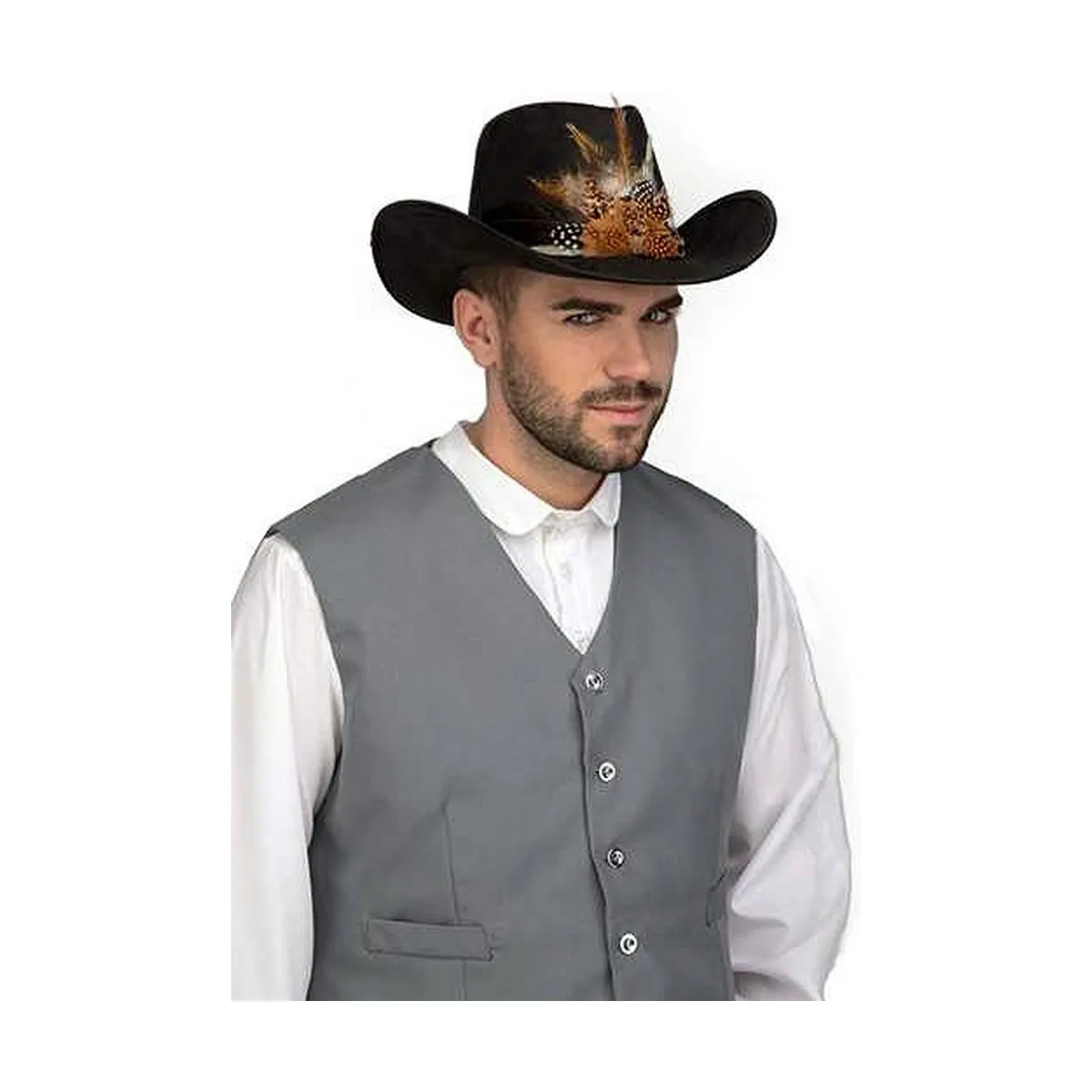 Chapeau de cowboy my other me noir s241968161. Nous sélectionnons pour Diaytar des produits qui ont une histoire, une âme, et qui sauront trouver une place dans la vôtre.
