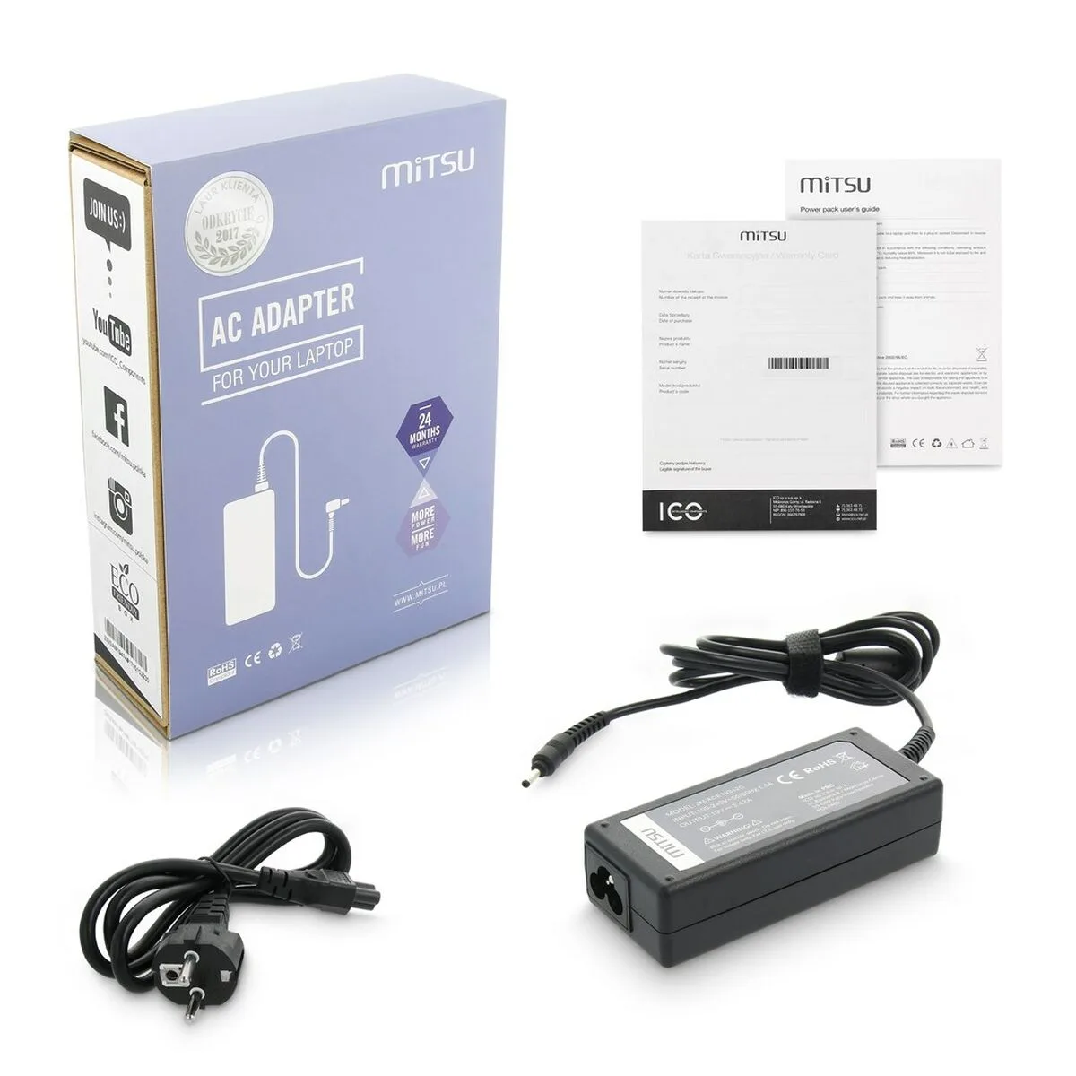 Chargeur d ordinateur portable mitsu 5zm005 65 w s912952925. Diaytar s'engage : derrière chaque produit se cache une promesse de qualité, de durabilité et de satisfaction.