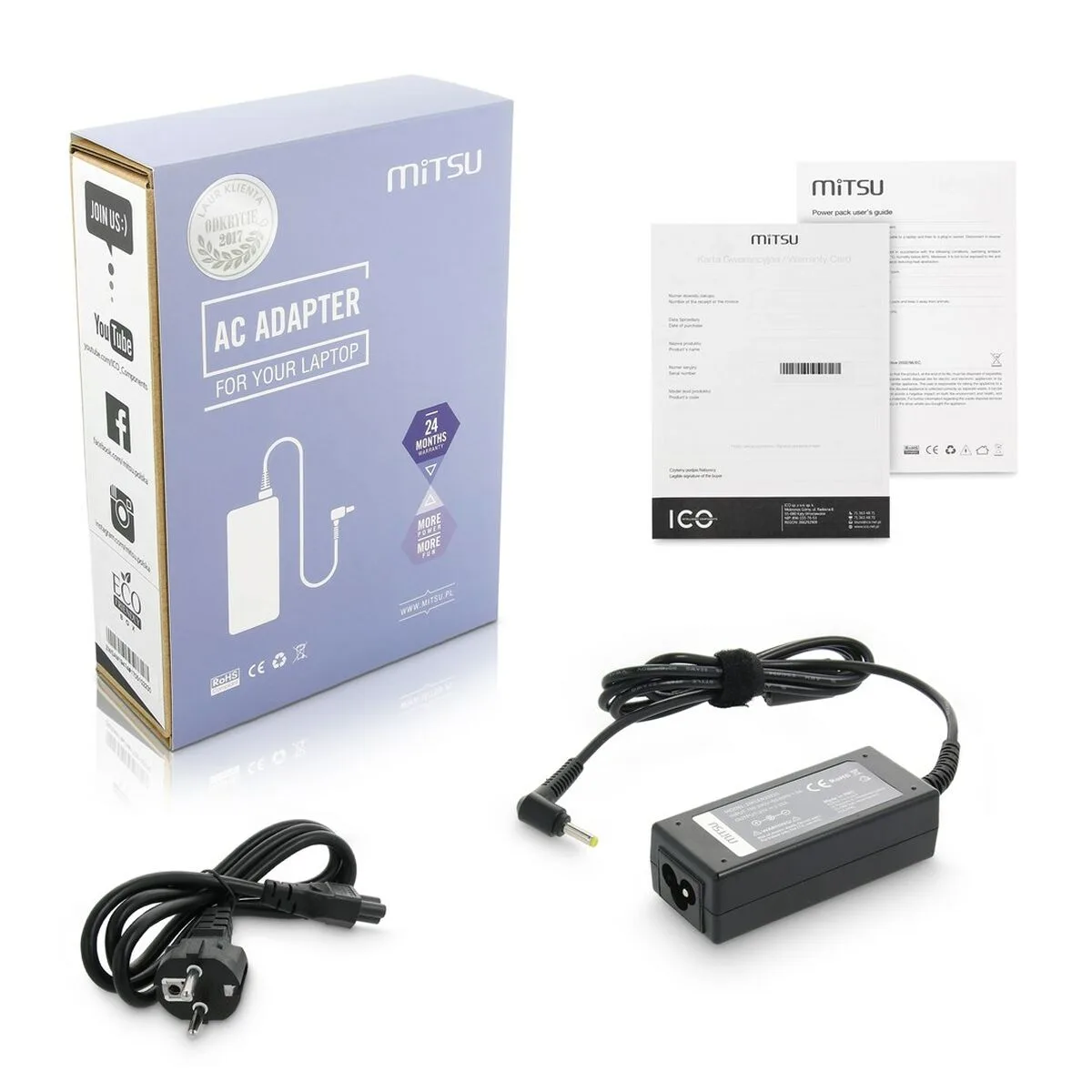 Chargeur d ordinateur portable mitsu 5zm035 45 w s912954972. Nous sélectionnons pour Diaytar des produits qui ont une histoire, une âme, et qui sauront trouver une place dans la vôtre.