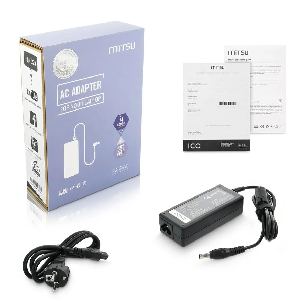 Chargeur d ordinateur portable mitsu 5zm050 60 w s912955674. Diaytar révolutionne votre façon de faire du shopping en ligne !