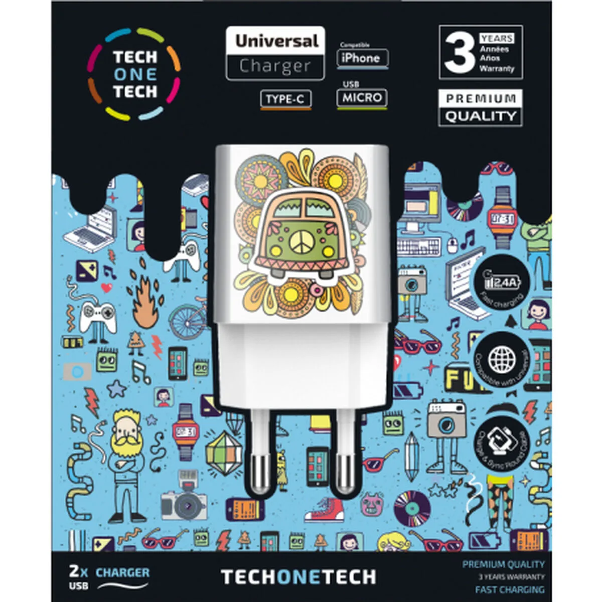 Chargeur mural tech one tech tec2503 blanc s990764839. Bienvenue sur Diaytar, l'endroit où les produits ne sont pas juste achetés, mais sont adoptés pour la vie.