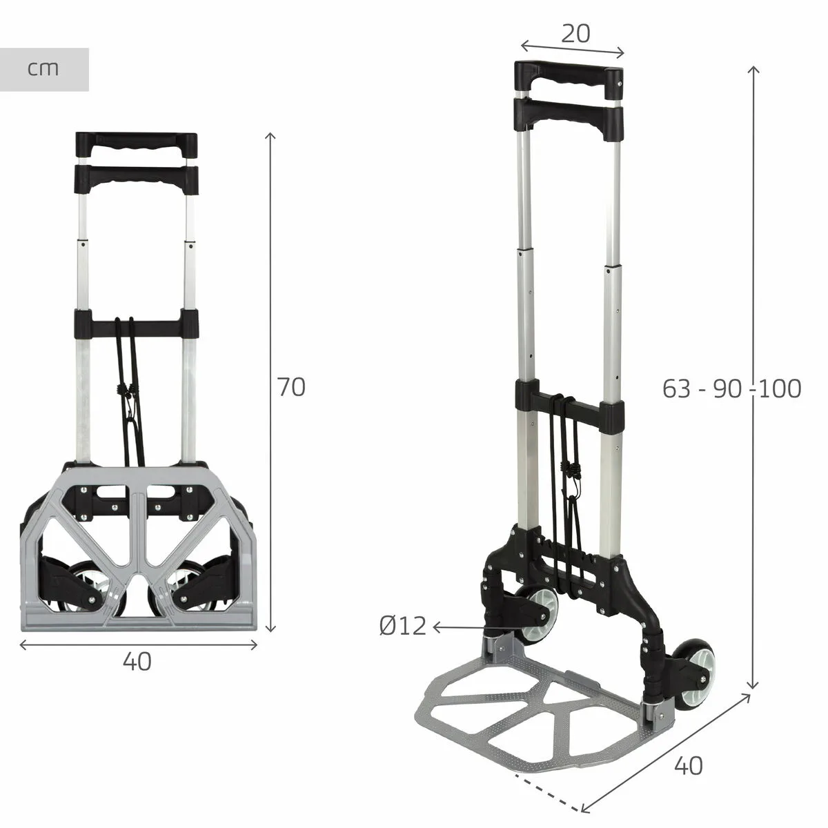 Chariot multi usages aktive 40 x 100 x 40 cm 2 unites s890638473. Diaytar : Parce que vous méritez le meilleur, nous sélectionnons l'excellence.