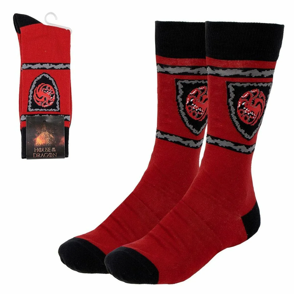 Chaussettes house of dragon targaryen rouge s073735285. Diaytar réinvente le e-commerce avec une approche généraliste axée sur la qualité, la tendance et l'accessibilité