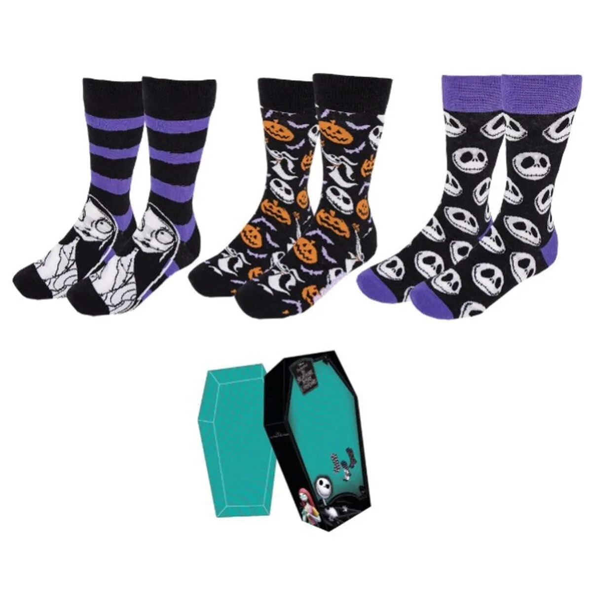 Chaussettes the nightmare before christmas 3 paires taille unique 36 41 s244353822. Osez l'originalité avec les créations mode exclusives de Diaytar.