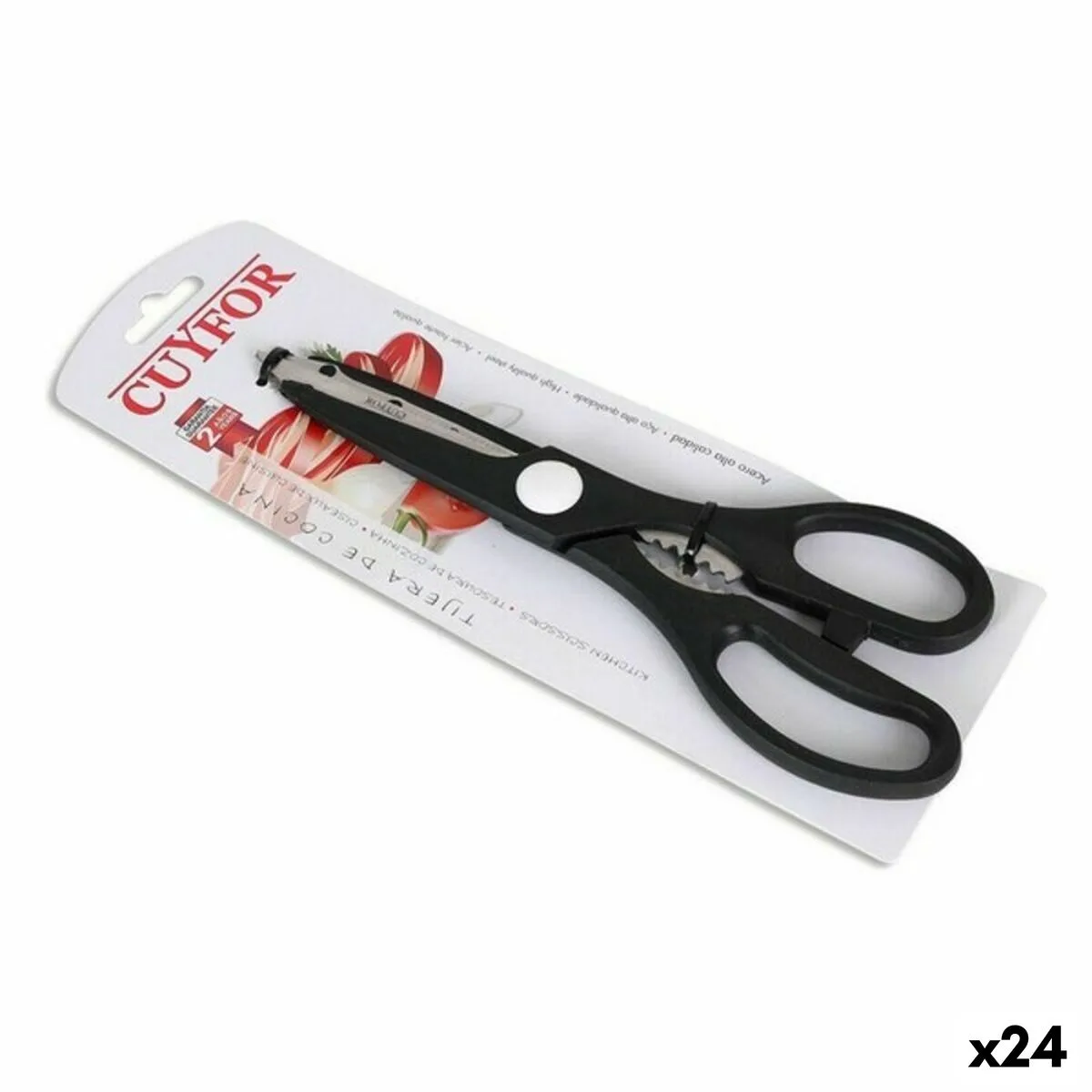 Ciseaux de cuisine cuyfor gr 49906 21 7 x 8 cm 24 unites s222621857. Bienvenue dans la famille Diaytar. Ici, on ne parle pas de clients, mais de co-créateurs d'un quotidien meilleur.