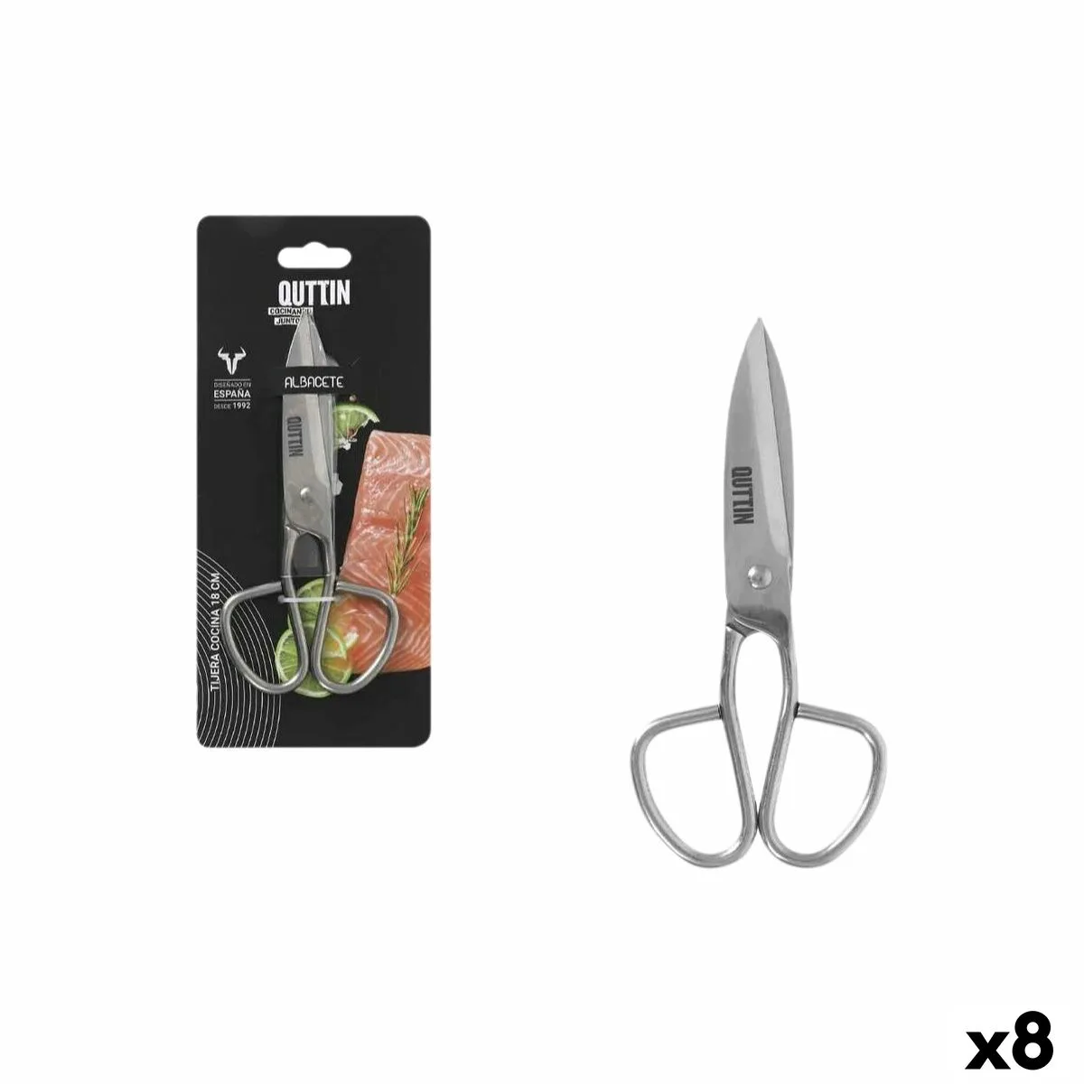 Ciseaux de cuisine quttin albacete 18 cm 8 unites s223746919. Diaytar : Parce que vos goûts sont éclectiques, notre offre de produits l'est tout autant. Explorez sans modération.