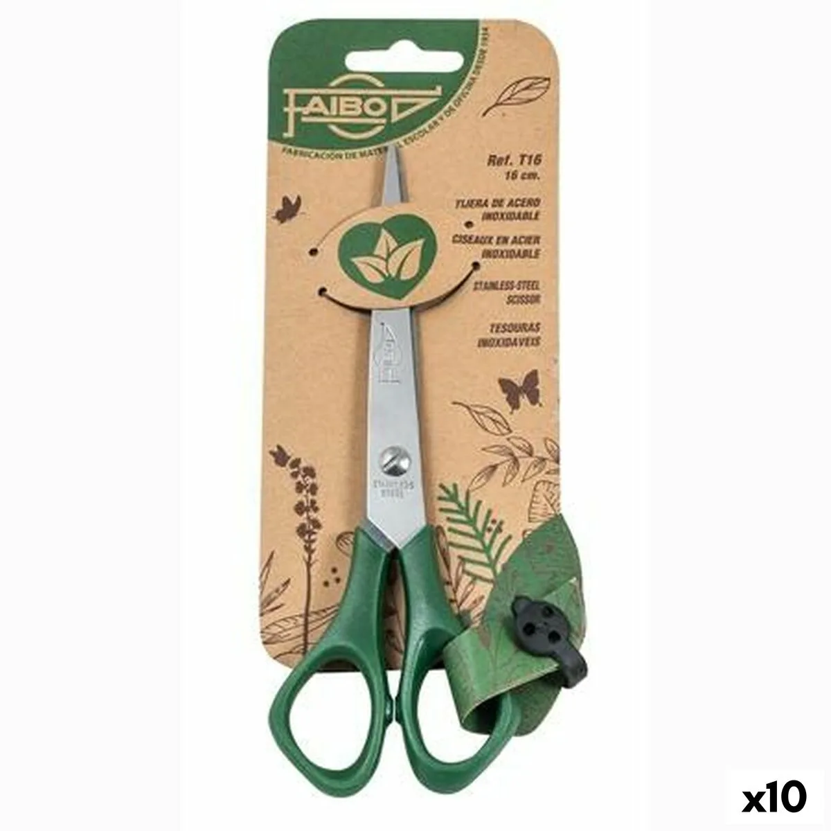 Ciseaux faibo vert acier inoxydable 16 cm plastique 10 unites s842744318. Diaytar, c'est le compagnon de ceux qui aiment prendre soin d'eux et de leur intérieur avec des produits choisis avec amour.