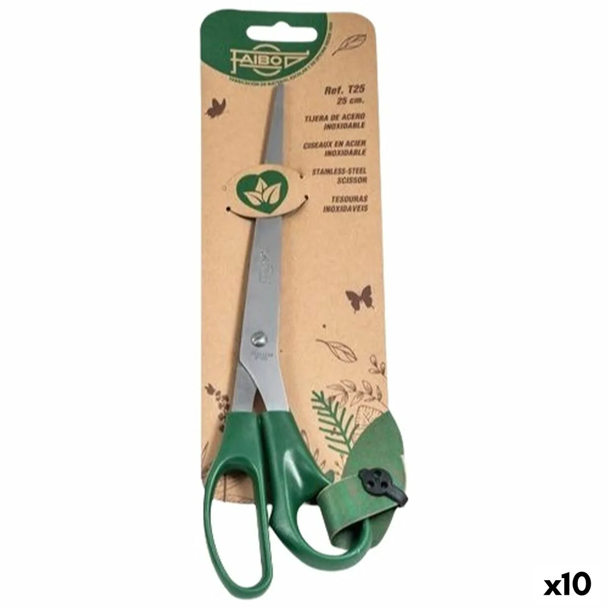 Ciseaux faibo vert acier inoxydable plastique 25 cm 10 unites s843928658. Diaytar vous connecte à l'essentiel et au superflu stylé : une gamme complète de produits pour tous vos besoins et envies