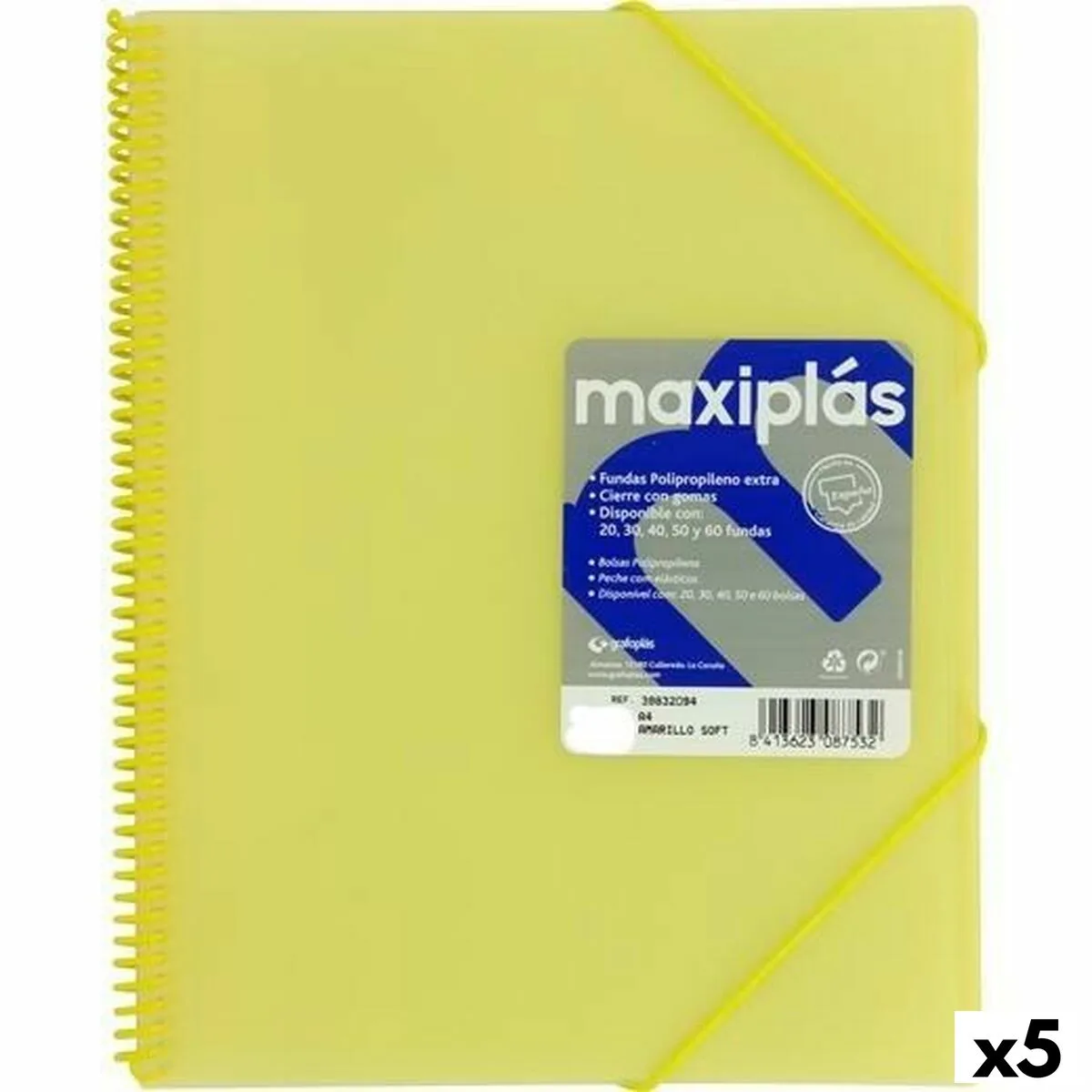 Classeur grafoplas jaune a4 5 unites s844088975. Diaytar : Votre destination shopping en ligne pour découvrir les dernières tendances et produits généraux soigneusement sélectionnés