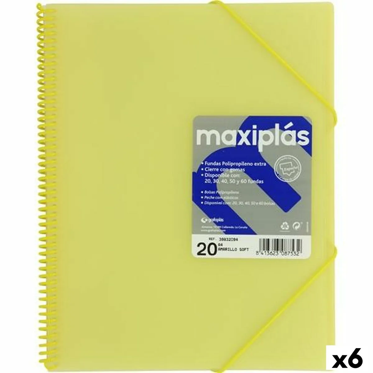 Classeur grafoplas jaune a4 6 unites s844088626. Notre raison d'être : vous faire économiser le plus précieux des resources : votre temps. Bienvenue sur Diaytar, les produits triés sur le volet.