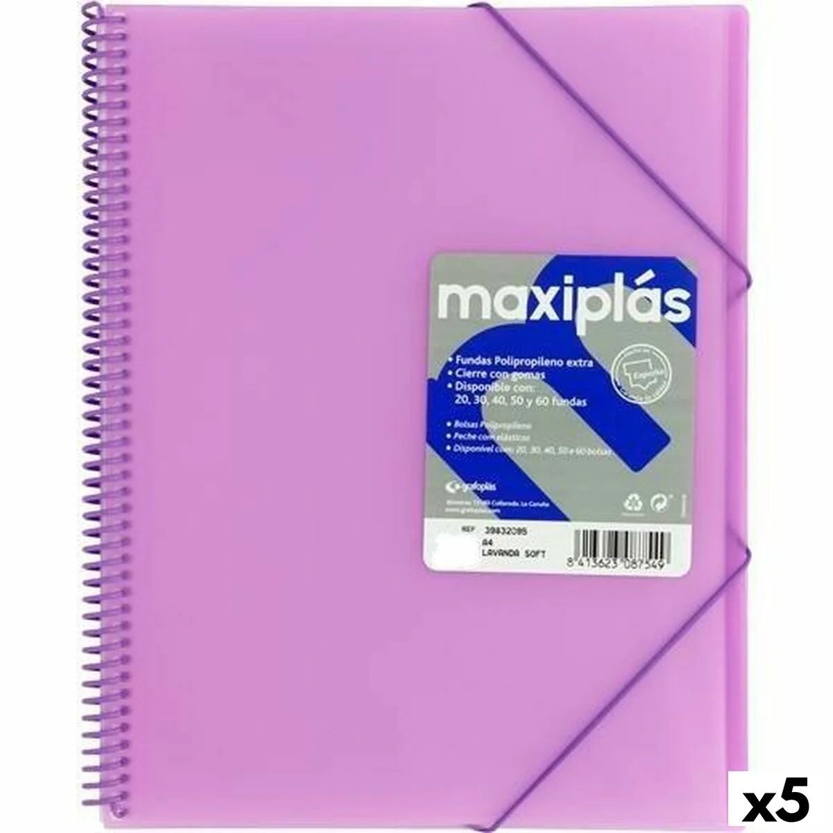 Classeur grafoplas lavande a4 5 unites s844126943. Pour vous, nous avons créé Diaytar : l'antidote à la monotonie shopping, une injection régulière de produits novateurs.