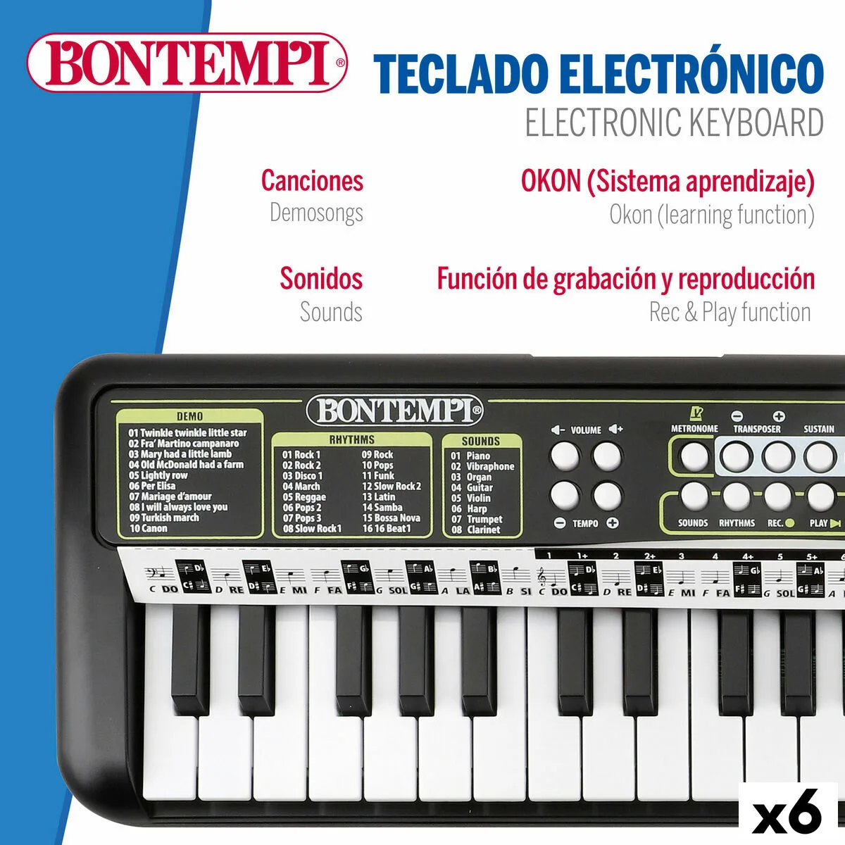 Clavier 37 touches bontempi 42 x 4 x 15 cm 6 unites s890580081. Pour vous, nous avons créé Diaytar : l'antidote à la monotonie shopping, une injection régulière de produits novateurs.