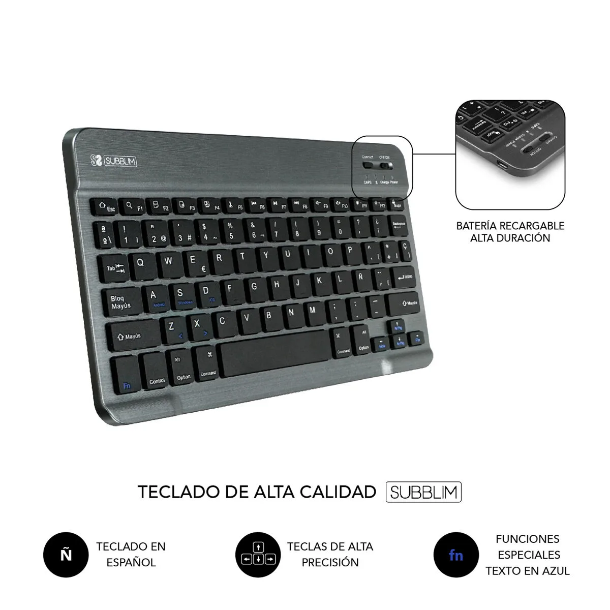 Clavier bluetooth avec support pour tablette subblim subkt3btl200 noir espagnol qwerty qwerty s760529552. Diaytar, c'est votre garantie contre la déception. Des produits testés et approuvés, pour un shopping en toute sérénité.