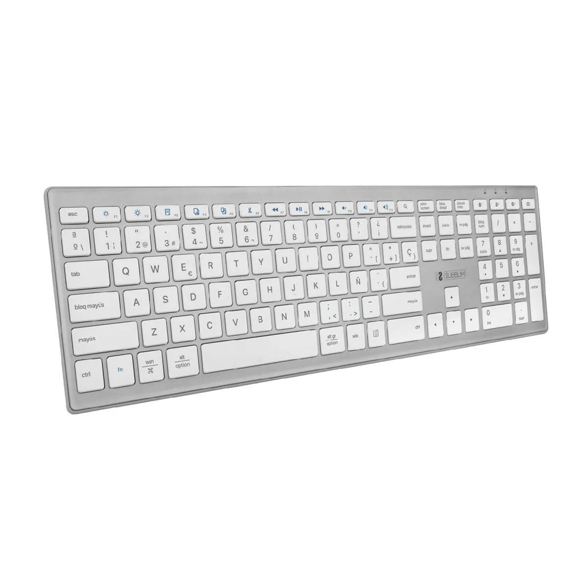 Clavier bluetooth subblim subkb 2pue200 argente argent espagnol qwerty s990698967. La qualité Diaytar : un engagement, une promesse, une satisfaction garantie.