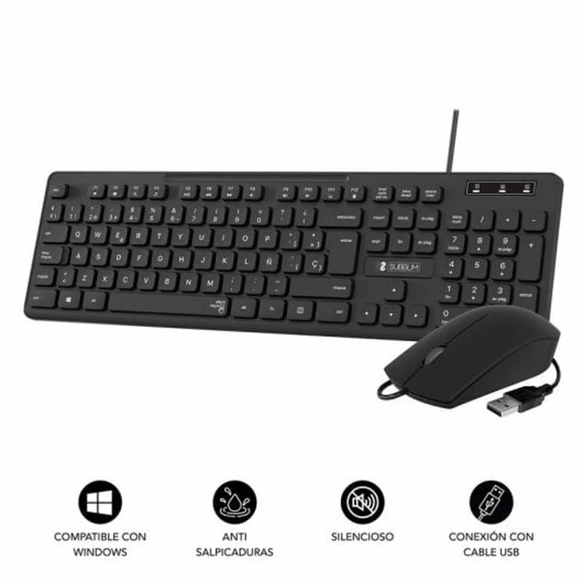 Clavier et souris subblim subkbc cssk01 noir qwerty s990697894. Rejoignez la communauté Diaytar et vivez une expérience shopping unique.