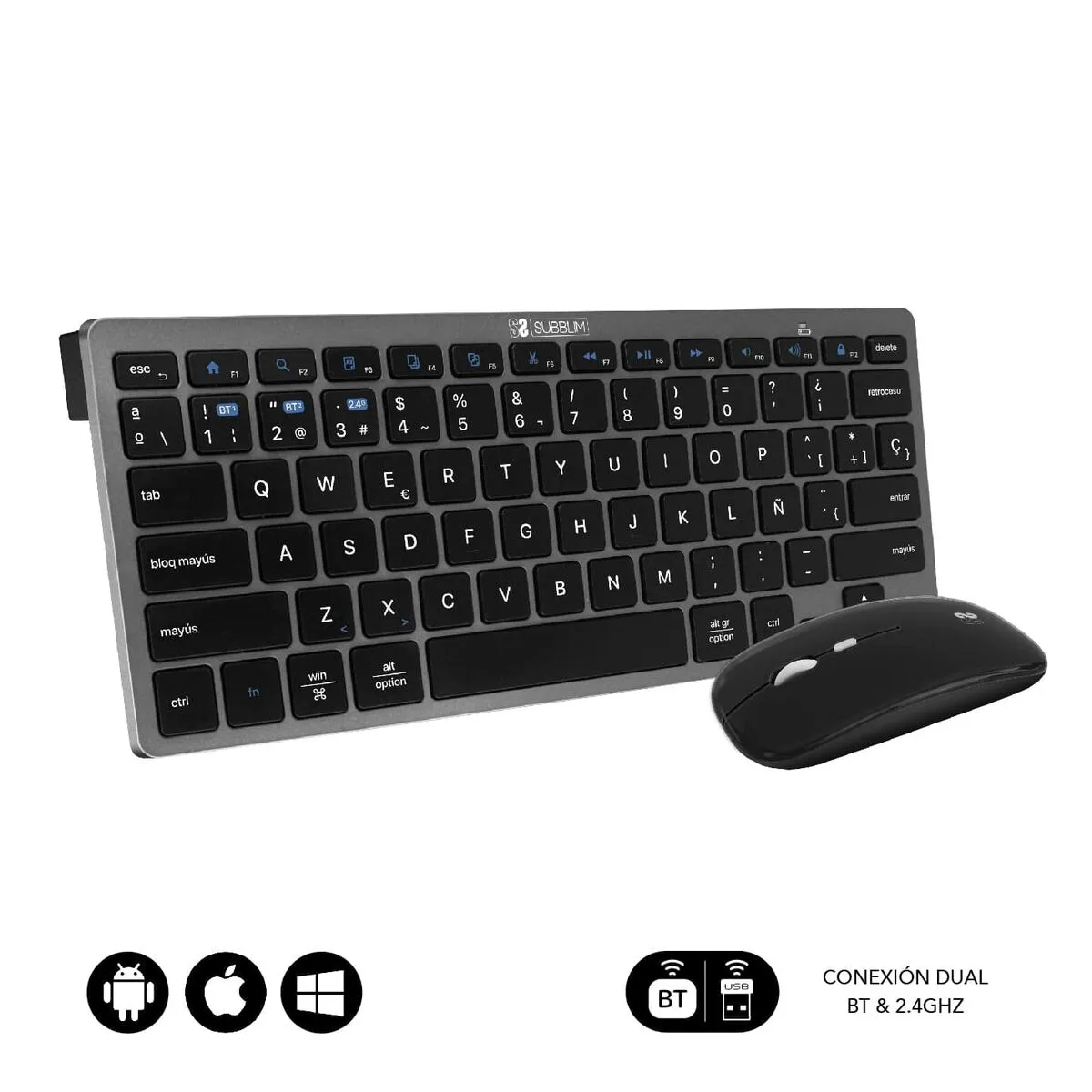 Clavier et souris subblim subkbc oco020 gris s990698297. Diaytar, la boutique en ligne qui pense à tout : des gadgets électroniques les plus futés aux objets maison les plus design