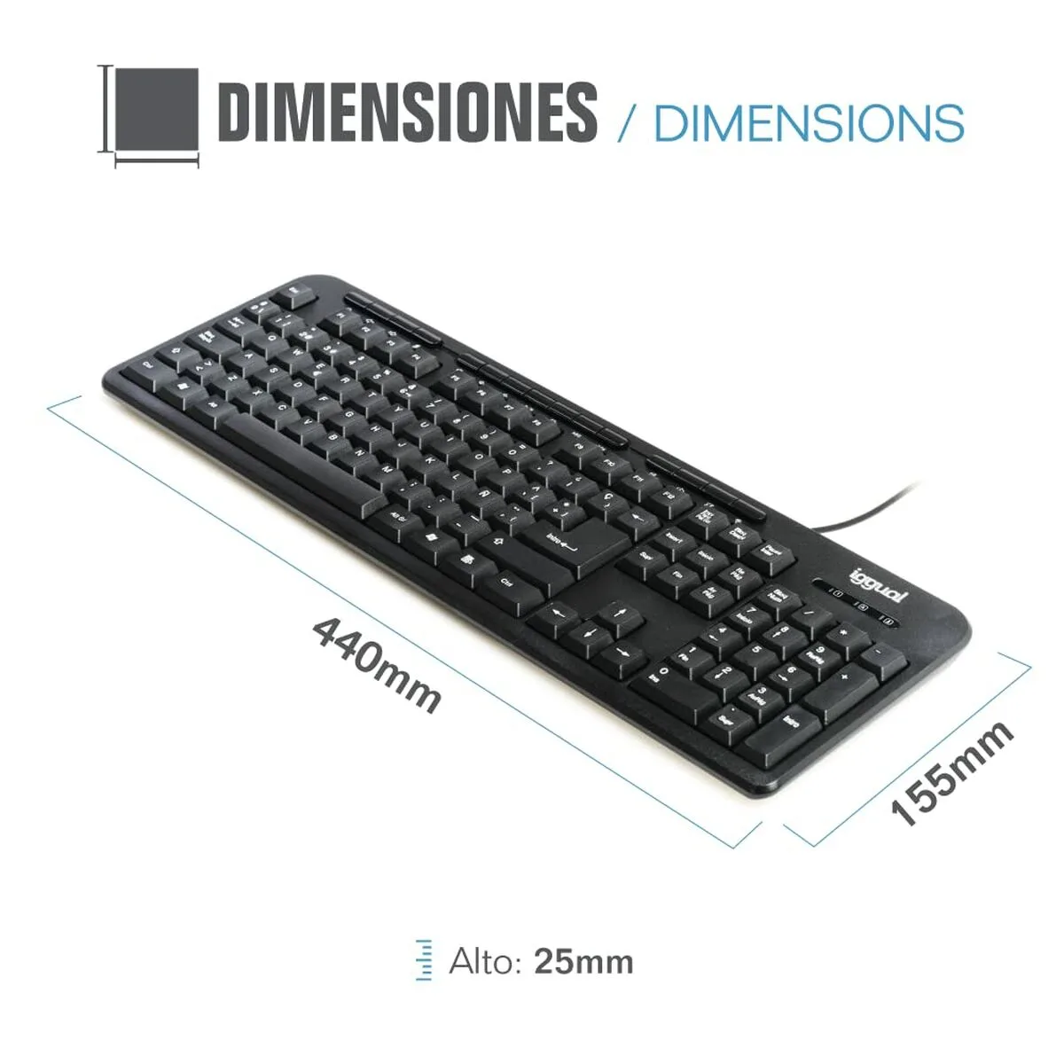 Clavier iggual ck basic 120t qwerty usb noir espagnol singe 1 piece s022711223. Diaytar s'adapte à vos besoins avec une gamme complète et variée.