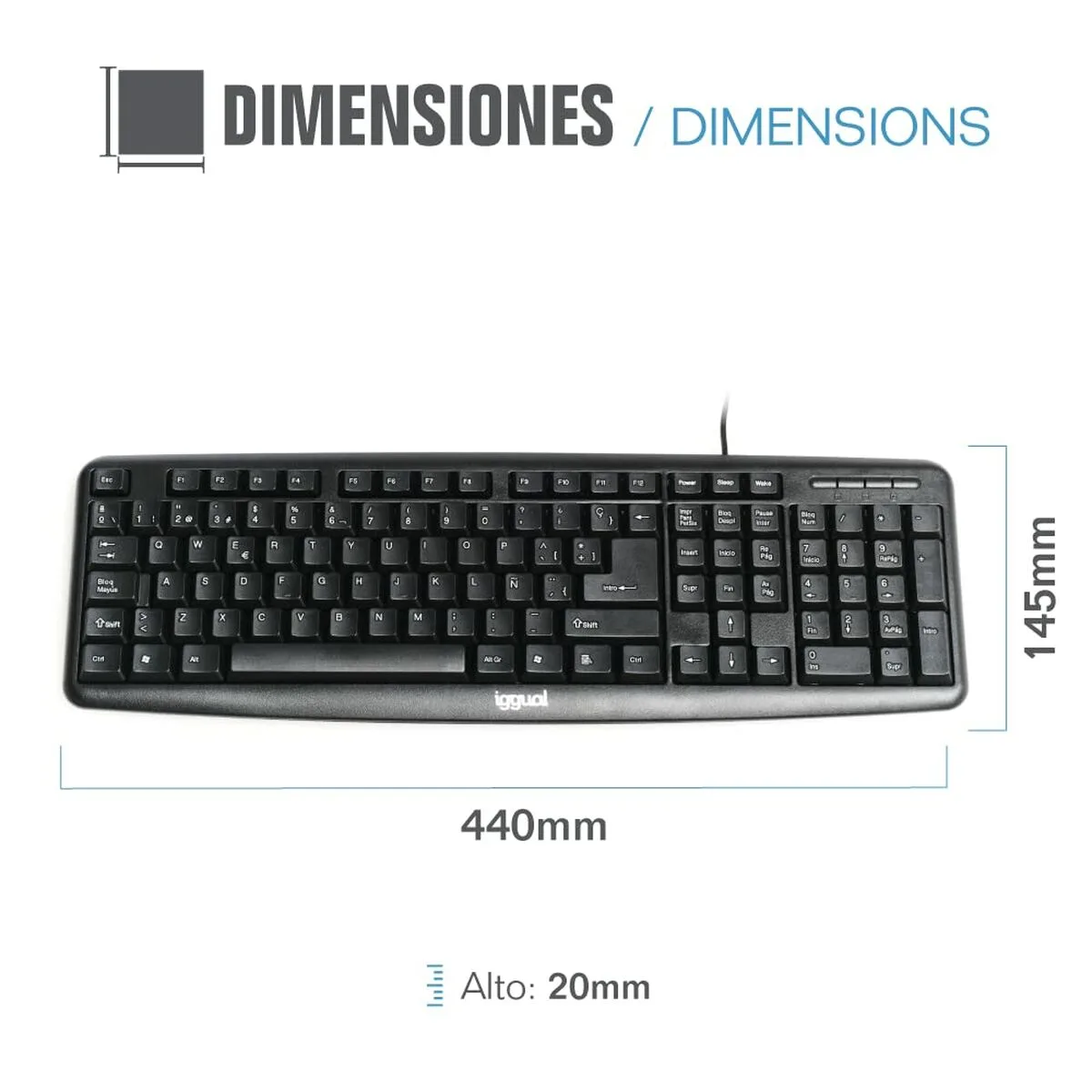 Clavier iggual qwerty usb noir espagnol qwerty s045759618. Révélez votre style avec la collection capsule Diaytar, limitée et exclusive.