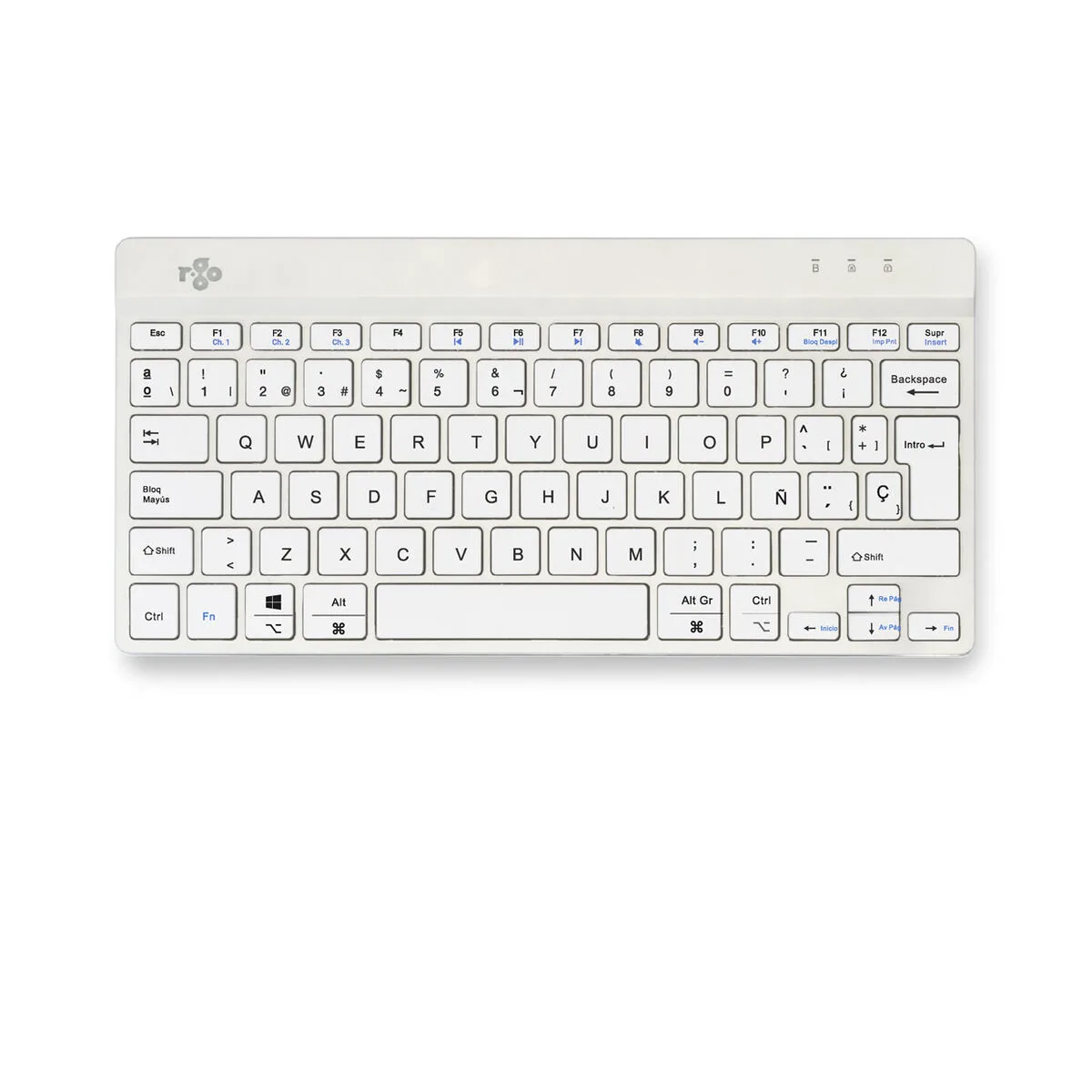 Clavier r go rgocoeswlwh blanc espagnol qwerty s5527118032. Diaytar, le partenaire de ceux qui veulent une vie mieux équipée, mieux designée et plus connectée, tout simplement.Diaytar : Le laboratoire des tendances où naissent vos futurs produits préférés, des essentiels aux plus innovants.