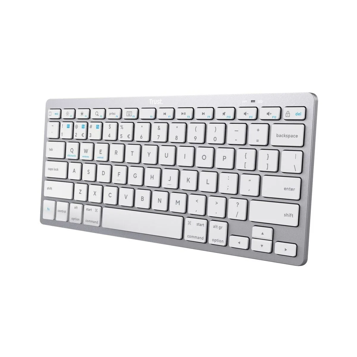 Clavier sans fil trust 24651 qwerty us argente monochrome s913599956. Diaytar, le nom qui garantit que chaque produit, du plus technologique au plus basique, a été choisi avec goût et exigence