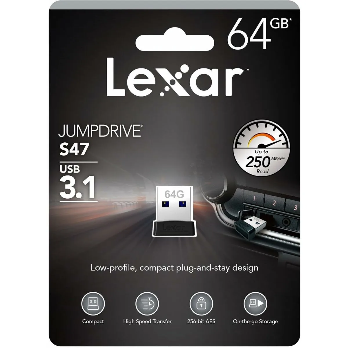 Cle usb lexar jumpdrive s47 noir 64 gb m032534428. Bienvenue chez Diaytar - Votre destination shopping pour tous vos besoins du quotidien !