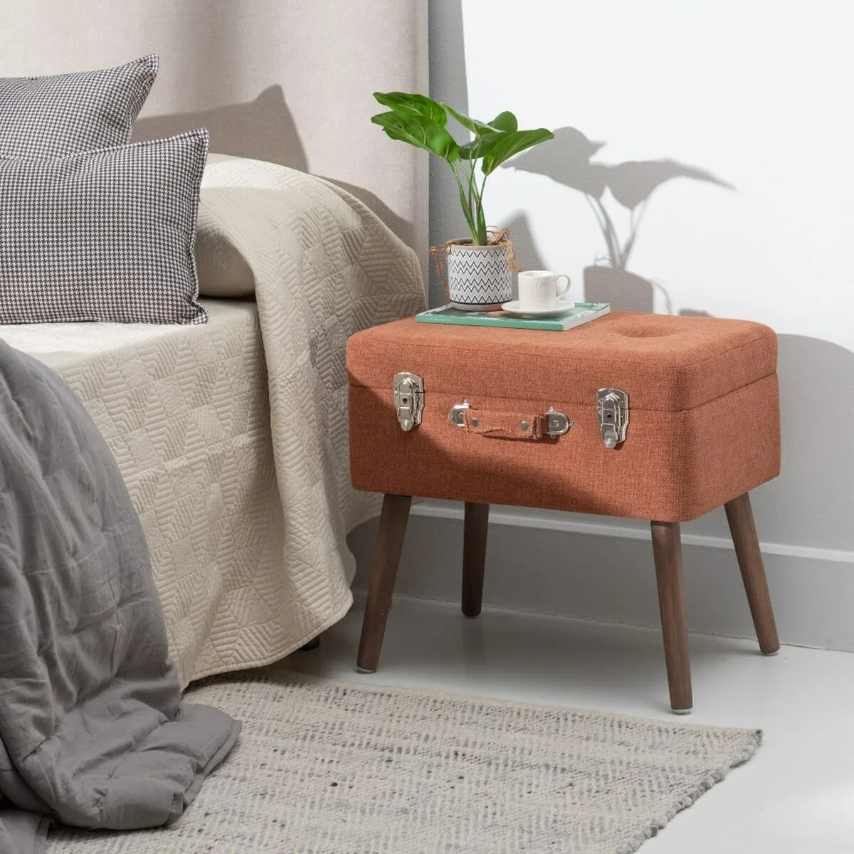Coffre 50 x 35 x 45 cm tissu synthetique bois s880201985. Diaytar cultive l'art de la surprise en vous proposant constamment de nouveaux produits généraux et high-tech inattendus