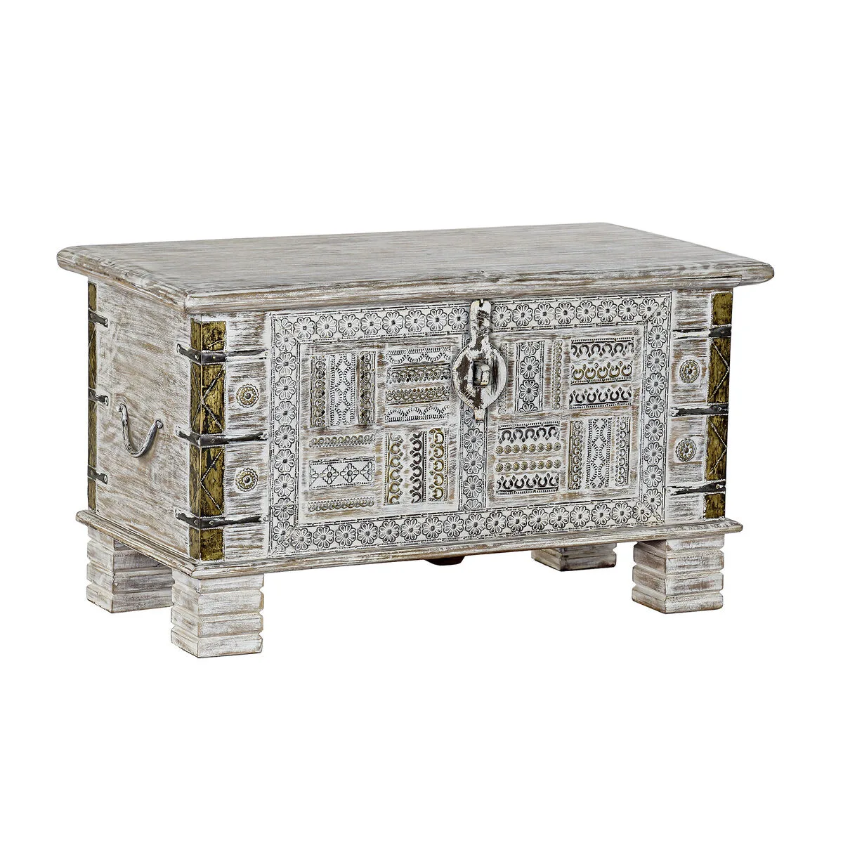 Coffre dkd home decor metal bois de manguier 80 x 40 x 45 cm s304395082. Diaytar, c'est votre garantie contre la déception. Des produits testés et approuvés, pour un shopping en toute sérénité.