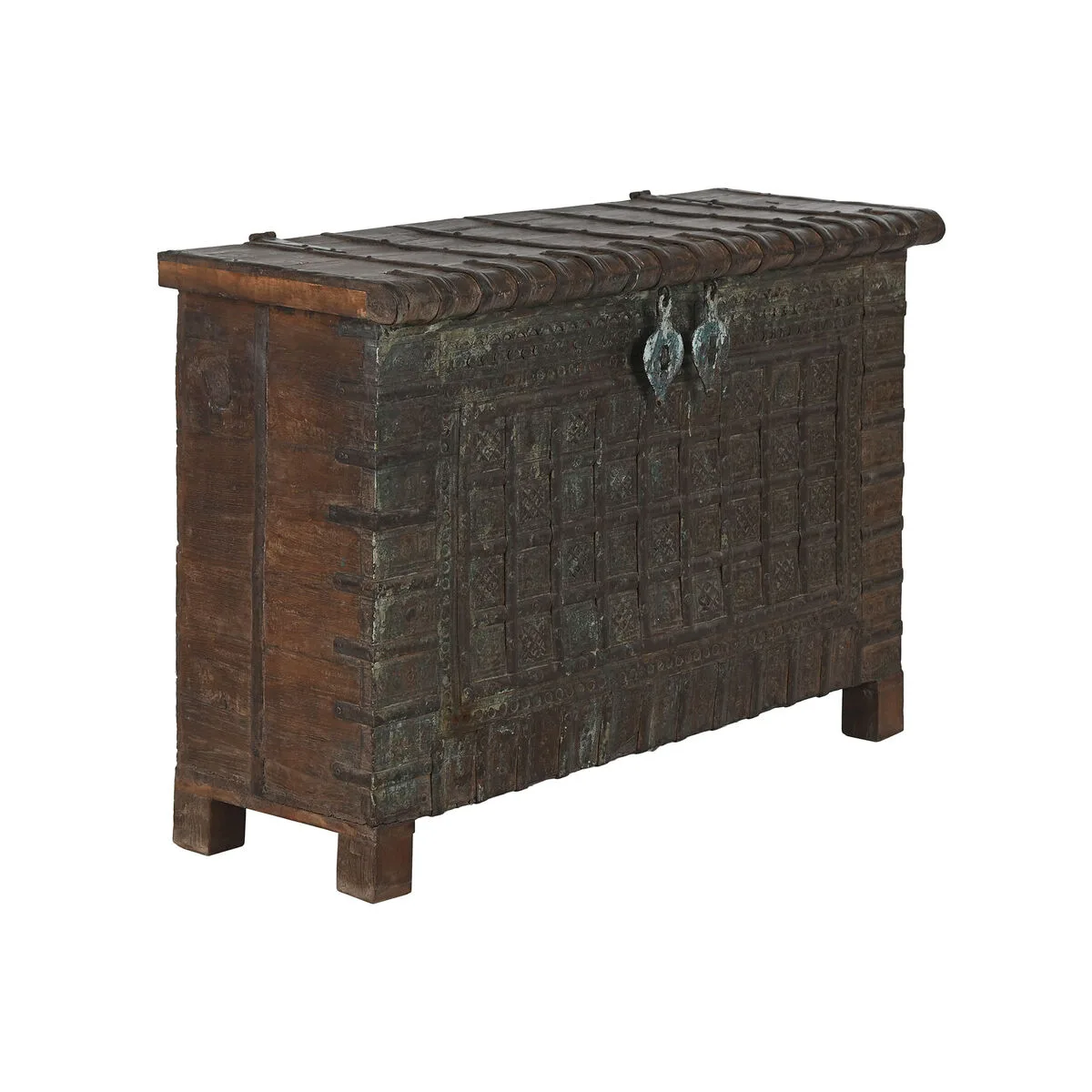 Coffre home esprit marron fer bois de teck 137 x 44 x 98 cm s305930629. Diaytar, c'est le cercle vertueux : des produits de qualité qui améliorent votre vie, qui vous rendent heureux, alors vous revenez.