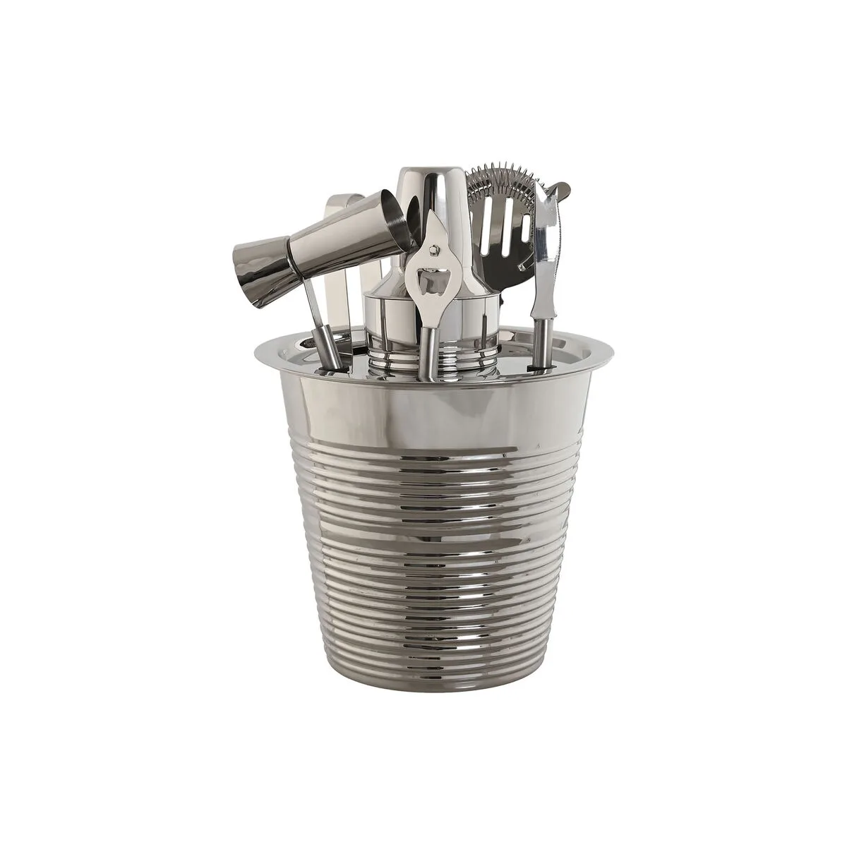 Coffret cocktail home esprit dore argente acier inoxydable 22 x 22 x 21 cm s305820533. Notre mission : éradiquer le superflu pour ne vous proposer que l'essentiel... mais en beaucoup plus stylé. Bienvenue chez Diaytar.