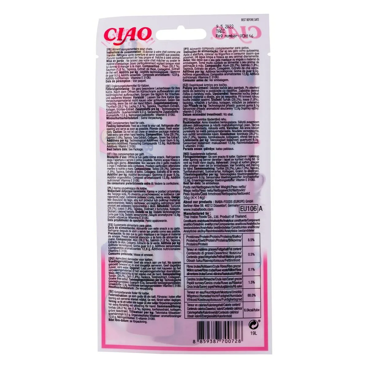 Collation pour chat inaba eu106 saumon thon poisson 4 x 14 g s919801356. Bienvenue dans le cercle très sélect des acheteurs inspirés. Diaytar révèle les produits qui définiront demain.