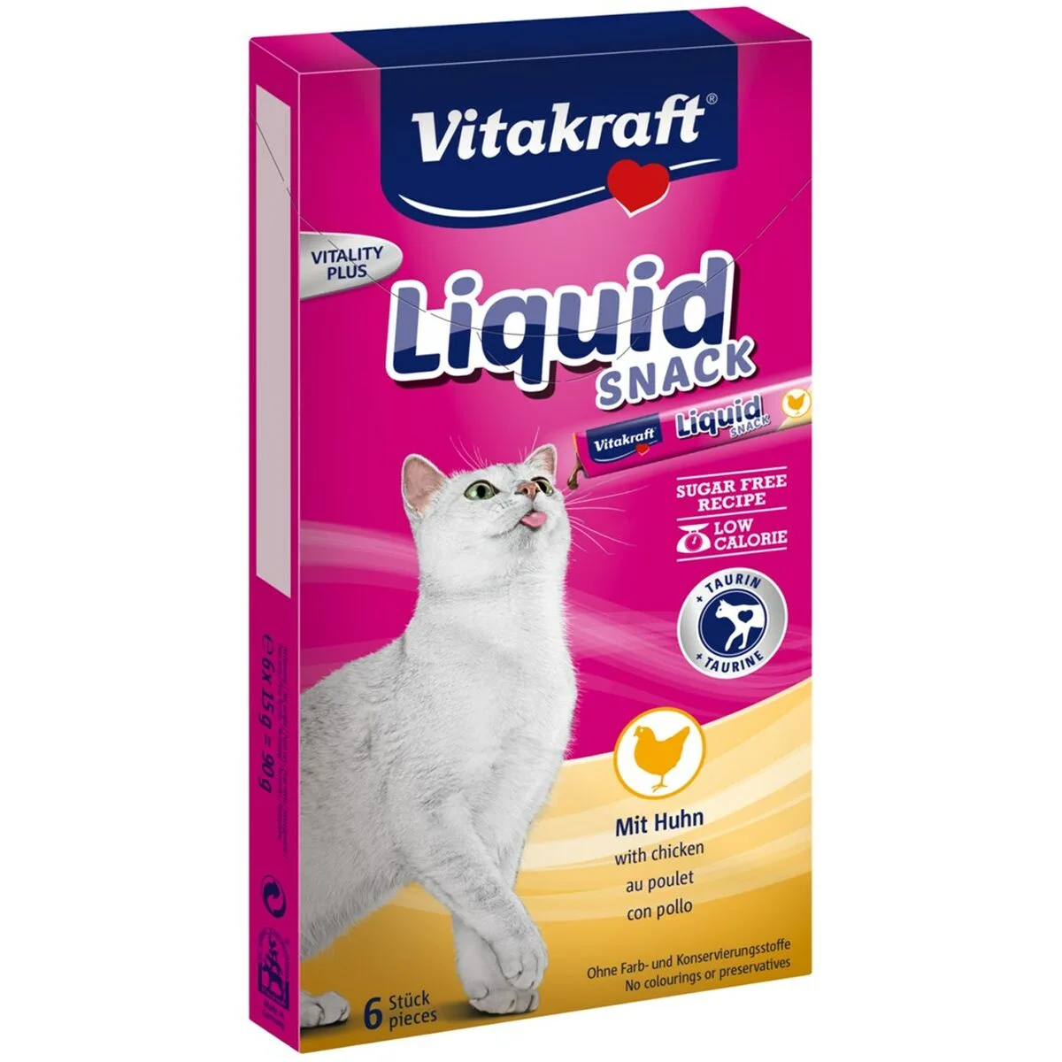Collation pour chat vitakraft liquid snack chicken poulet cochon 90 g s919046719. Diaytar, c'est le compagnon des visionnaires, de ceux qui achètent aujourd'hui les produits qui seront incontournables demain.