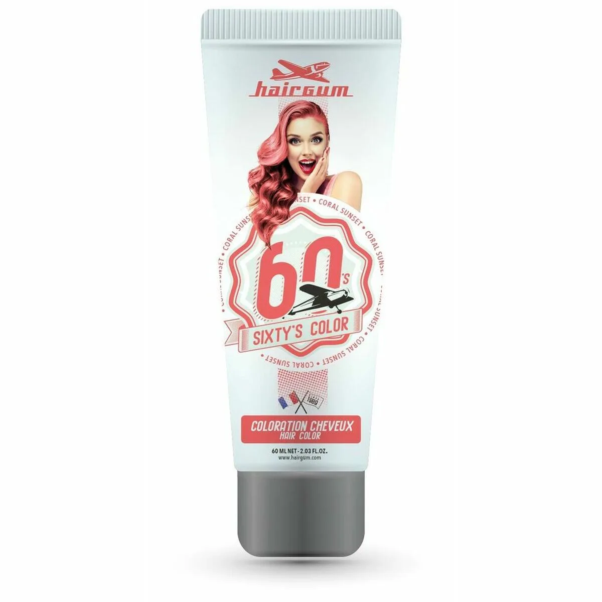 Coloration semi permanente hairgum sixty s color coral sunset 60 ml s059873798. Votre vie, simplifiée et stylisée par Diaytar et sa collection de produits essentiels et innovants