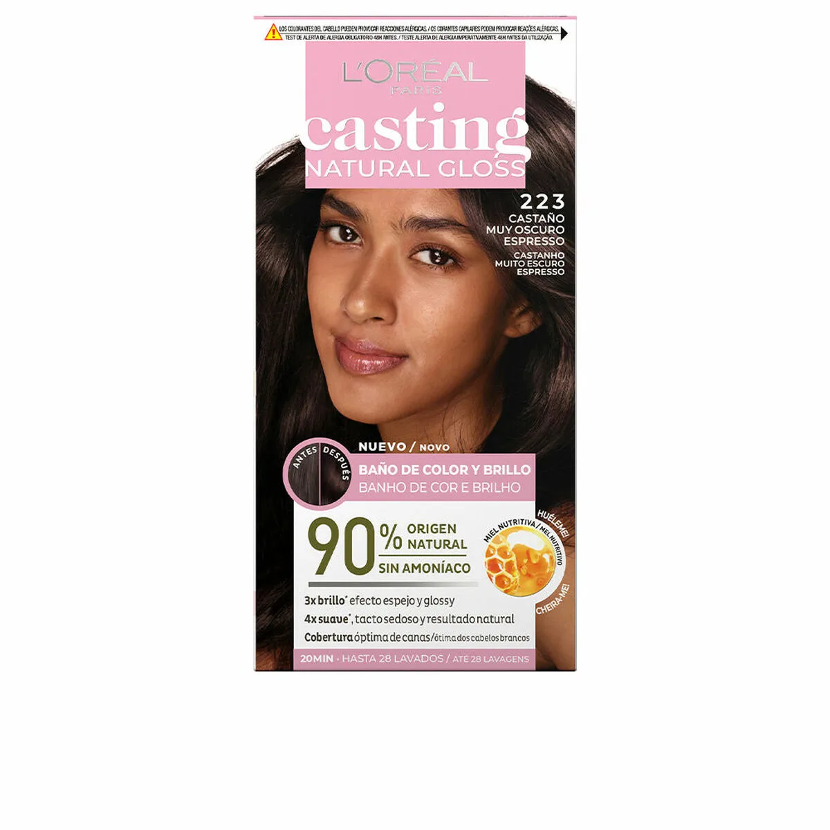 Coloration semi permanente l oreal make up casting natural gloss sans ammoniaque no 223 castano muy oscuro espresso 180 ml s0510987416. Chez Diaytar, nous transformons vos envies en réalité avec style.