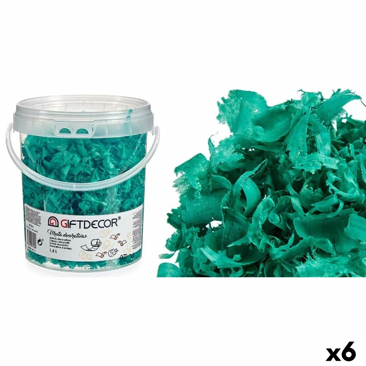 Copeaux decoratifs gift decor viruta turquesa turquoise 1 4 l 6 unites s362554658. L'art de vivre à la française s'exprime dans notre collection maison Diaytar.