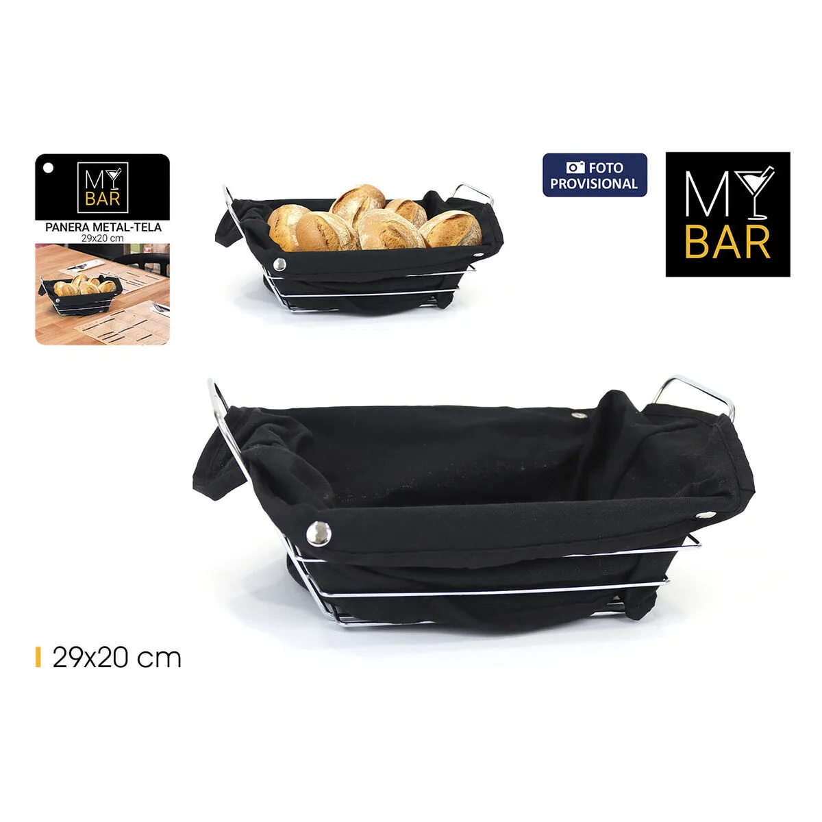 Corbeille a pain my bar noir metal rectangulaire 29 x 20 x 11 7 cm 12 unites s223818324. Diaytar, c'est le testament vivant qu'on peut allier large choix et qualité exemplaire dans le e-commerce.