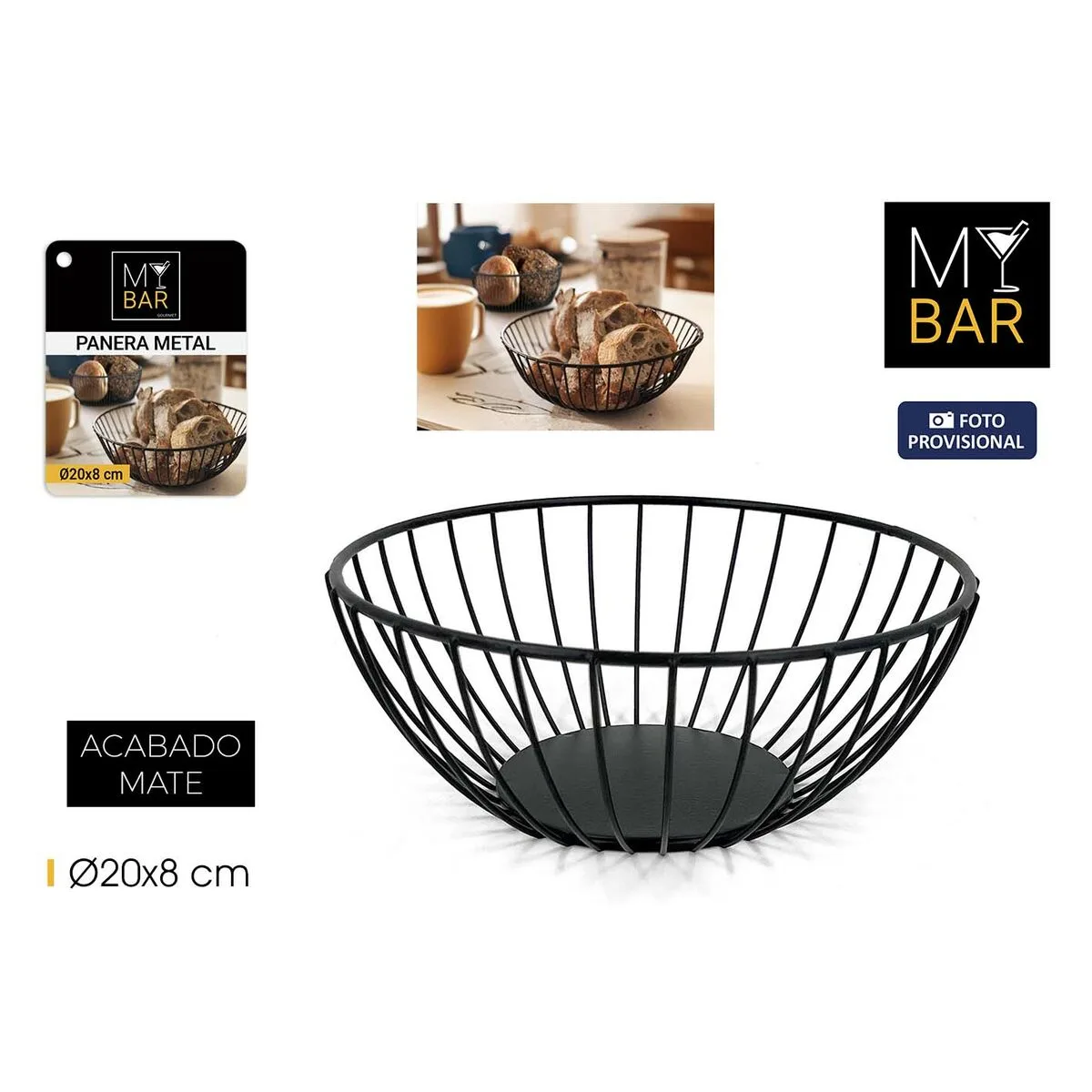 Corbeille a pain my bar noir metal ronde 20 x 8 cm 12 unites s223881985. Diaytar, c'est l'évidence que quand on aime les produits, on ne compte pas. On les collectionne. À vous de jouer.