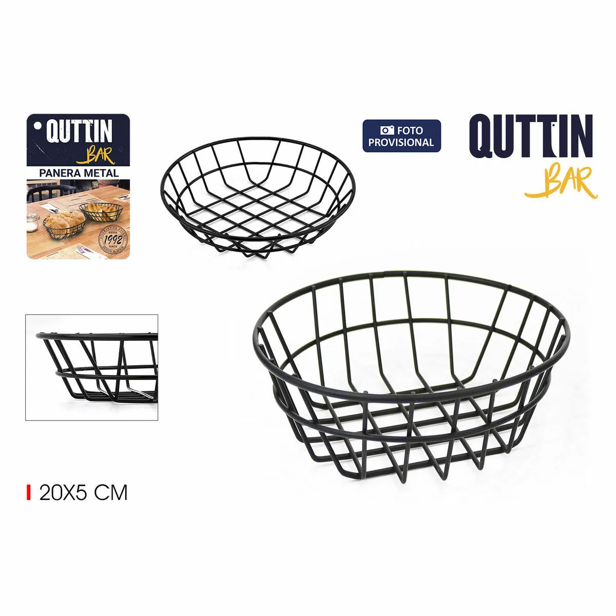 Corbeille a pain quttin metal ronde 20 x 5 cm 4 mm 12 unites s222988372. Bien plus qu'un site, Diaytar est un club. Le club de ceux qui savent reconnaître la valeur d'un produit exceptionnel.